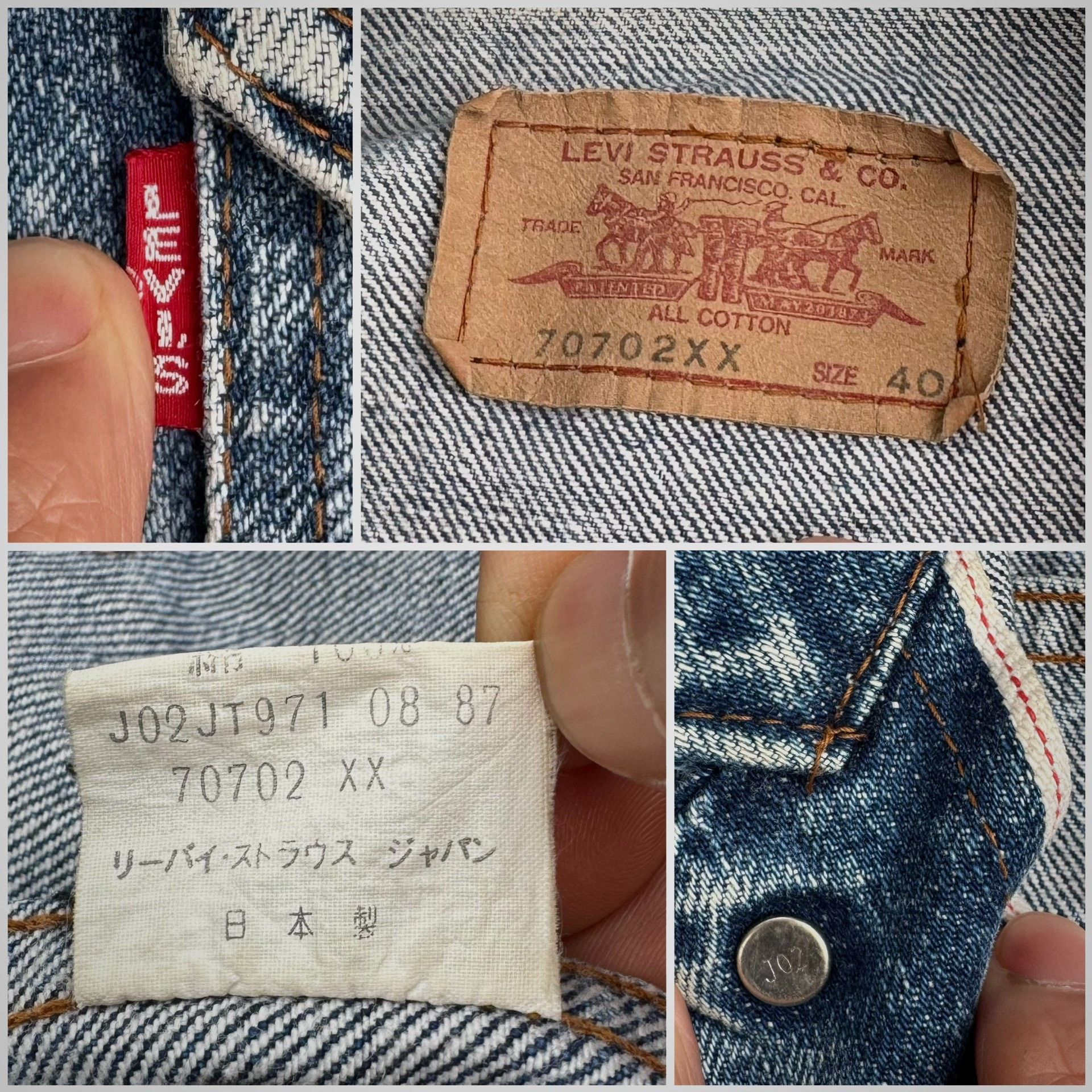 Vintage Vintage Levis LVC BigE Denim Jacket Size US XXS / EU 40 - 3 Thumbnail