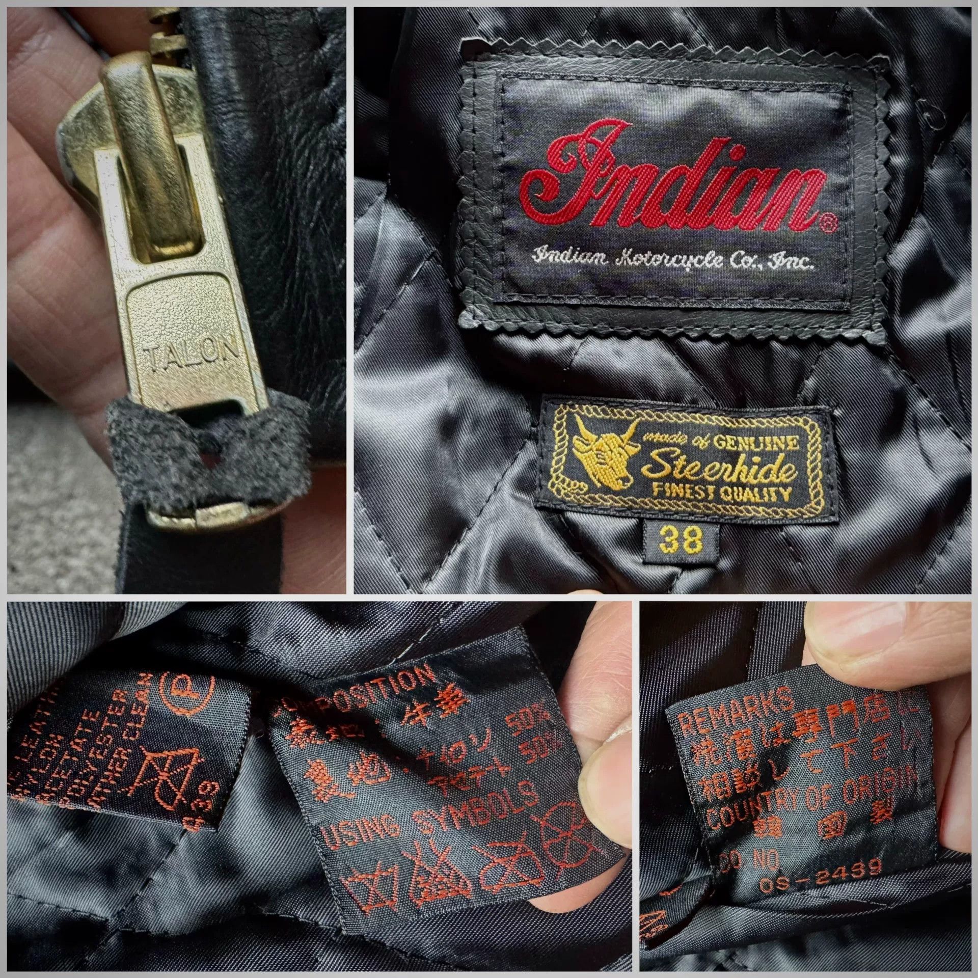 Vintage Vintage Indian Motorcycle Leather Jacket Size US M / EU 48-50 / 2 - 4 Thumbnail