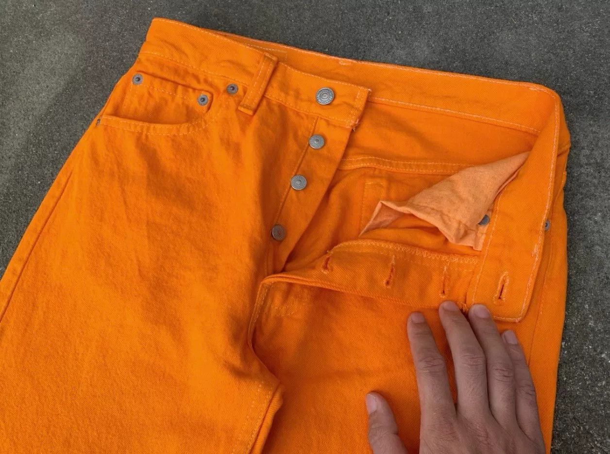 Vintage Vintage 1994 Levis 501 Orange USA Size 27" / US 4 / IT 40 - 7 Thumbnail