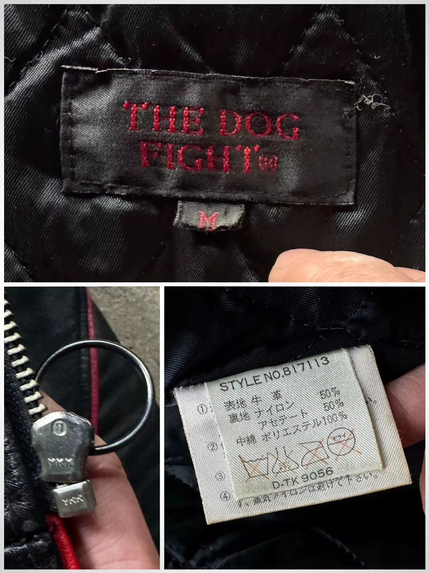 Vintage Vintage Dogfight Moto Leather Jacket Size US M / EU 48-50 / 2 - 4 Thumbnail