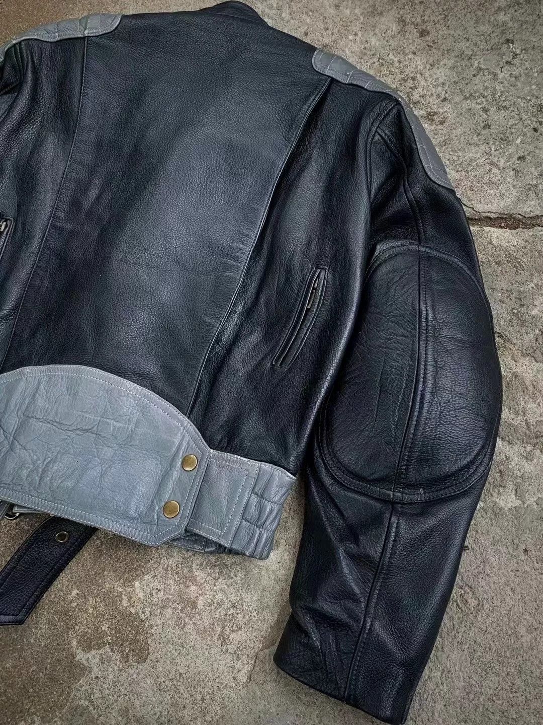 Vintage Vintage Nichiwa 1990s Moto Leather Jacket Size US M / EU 48-50 / 2 - 6 Thumbnail