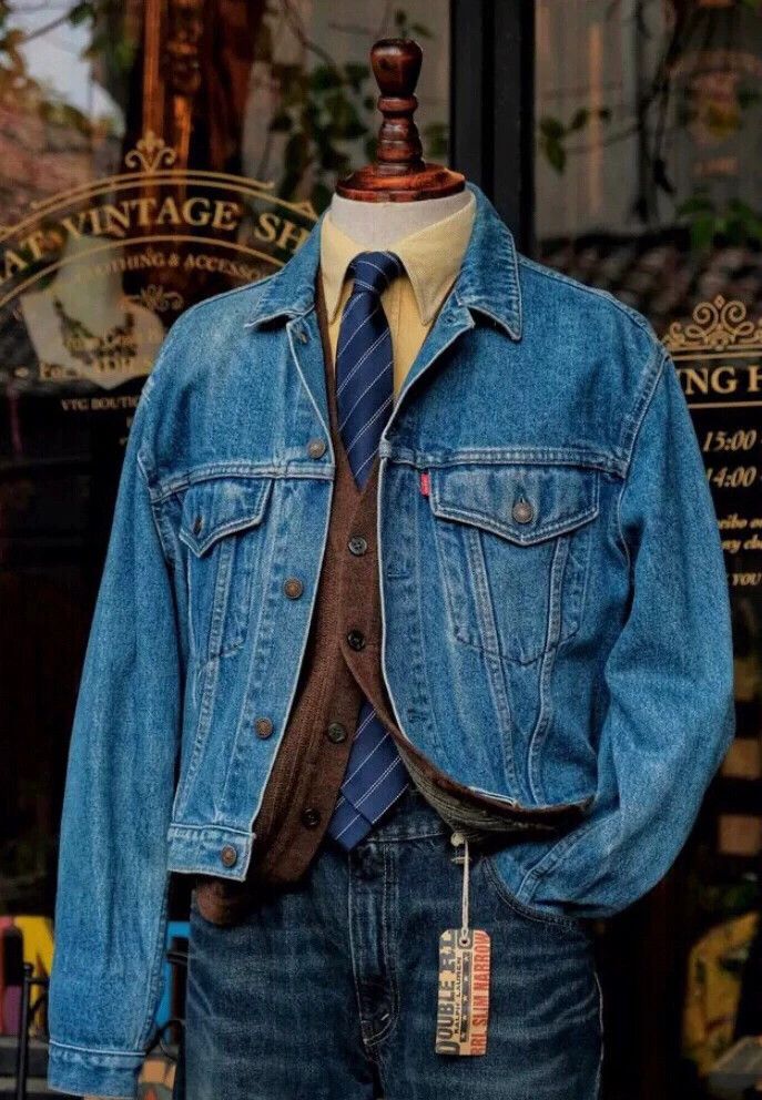 Vintage Vintage Levi's USA Denim Jacket Size US M / EU 48-50 / 2 - 2 Thumbnail