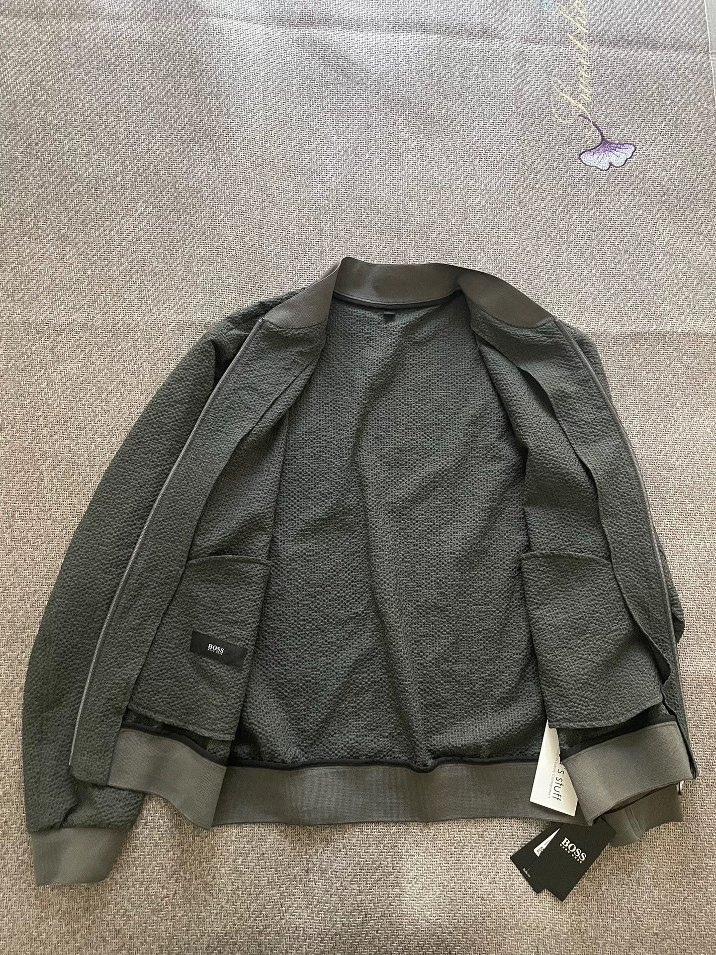 Hugo Boss HUGO BOSS Seersucker Thin Jacket Size US L / EU 52-54 / 3 - 6 Thumbnail