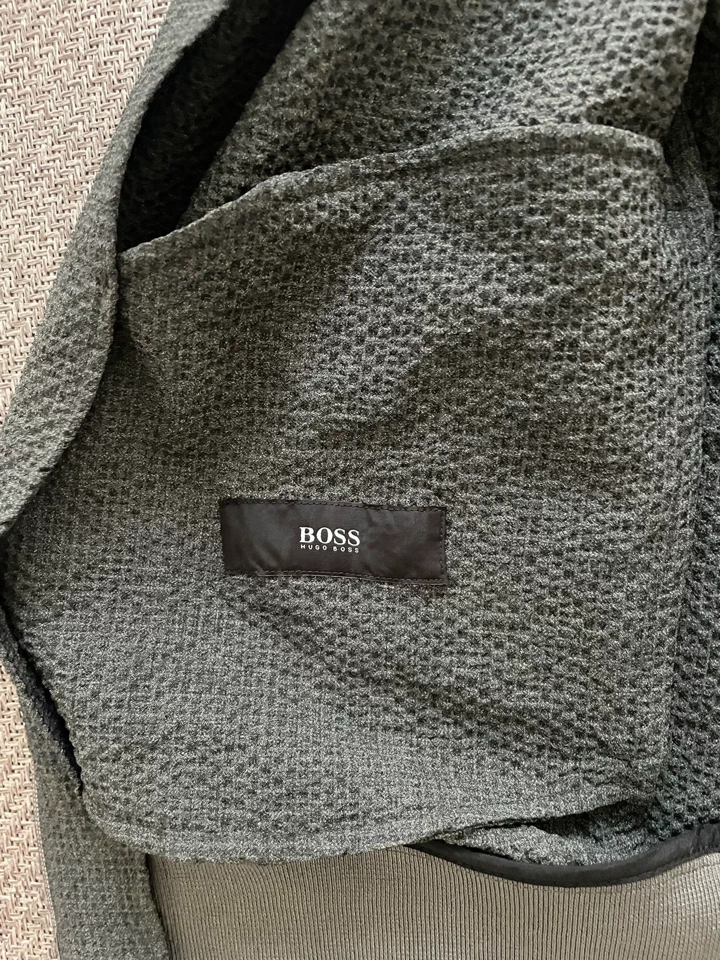 Hugo Boss HUGO BOSS Seersucker Thin Jacket Size US L / EU 52-54 / 3 - 8 Thumbnail