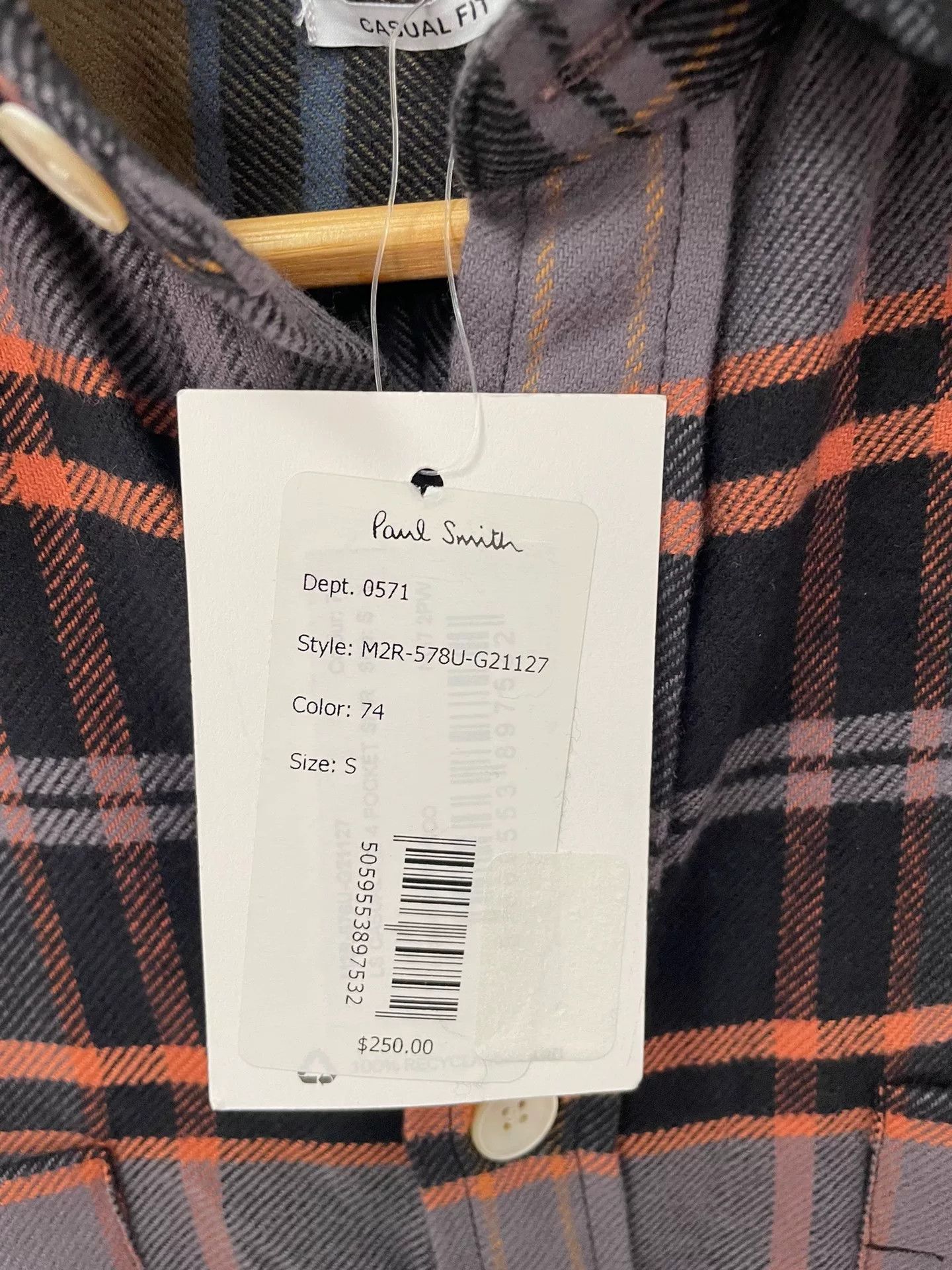 Paul Smith Paul Smith Men's S Shirt Jacket Size US S / EU 44-46 / 1 - 3 Thumbnail