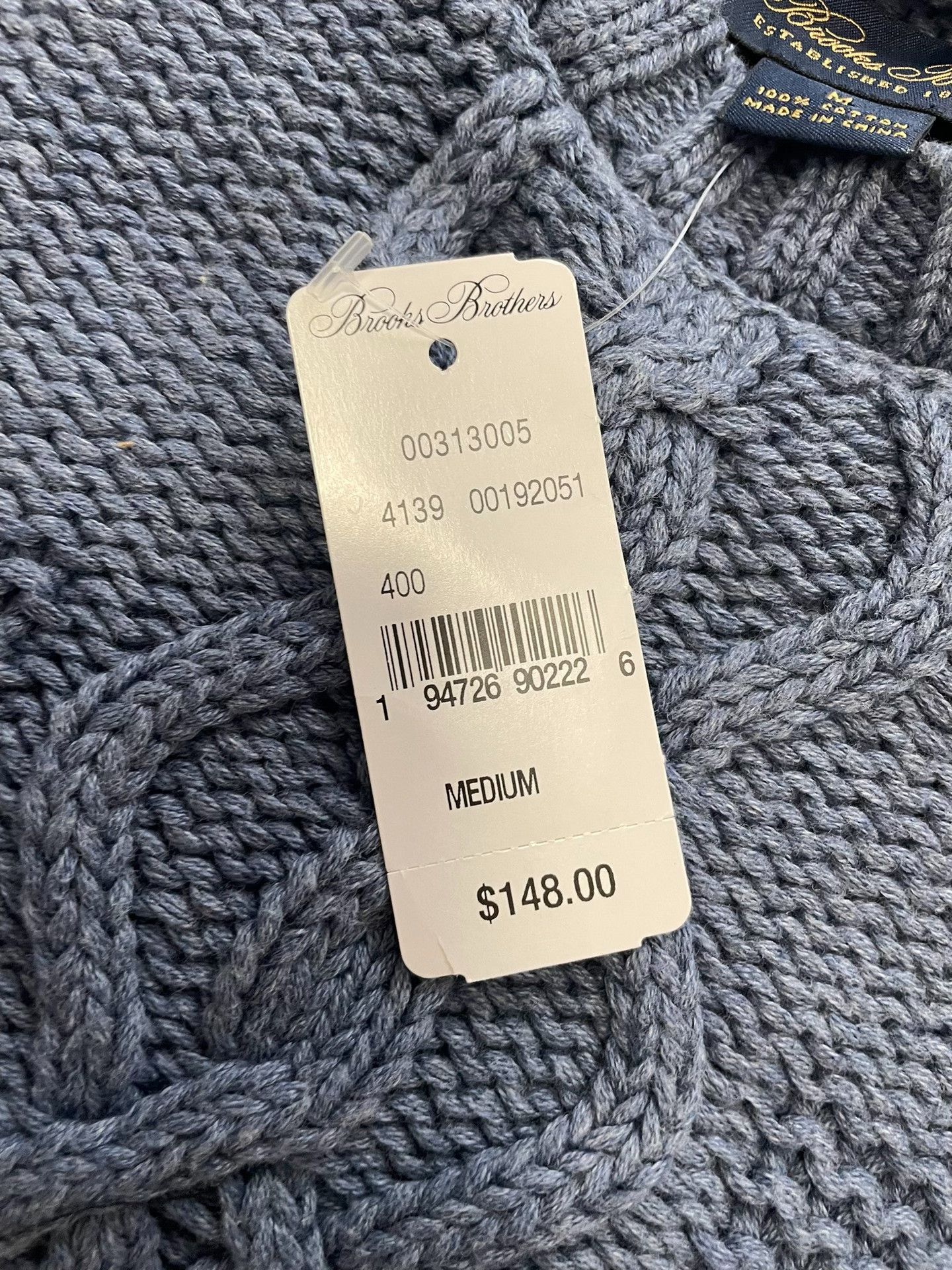 Brooks Brothers Brooks Brothers Men's Cable Knit Sweater Size US M / EU 48-50 / 2 - 6 Thumbnail