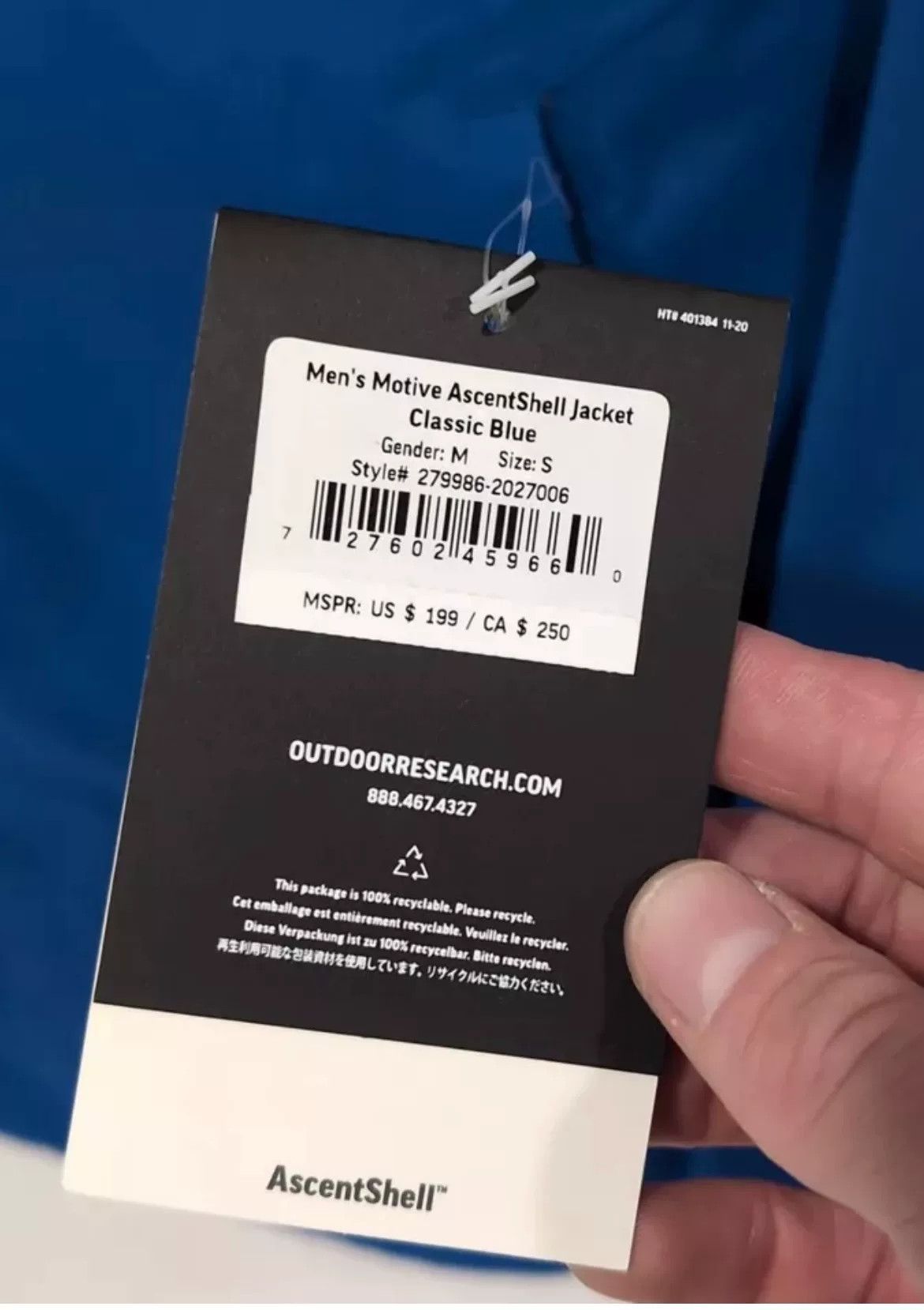 Outdoor Research Outdoor Research Motive Ascentshell Jacket Size US M / EU 48-50 / 2 - 9 Thumbnail