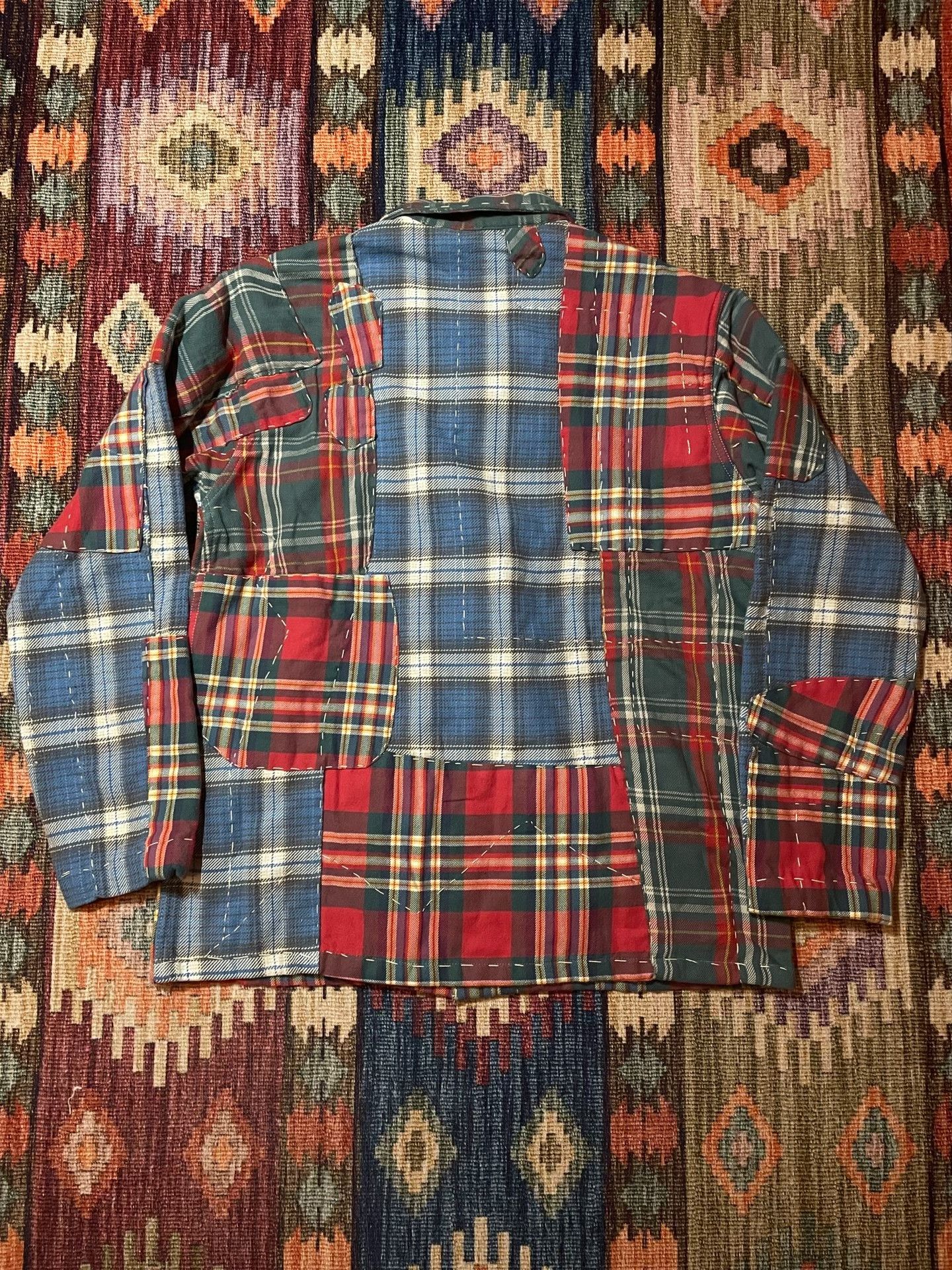 Ralph Lauren RL Ralph Lauren Plaid Patchwork Coat Size US M / EU 48-50 / 2 - 2 Thumbnail