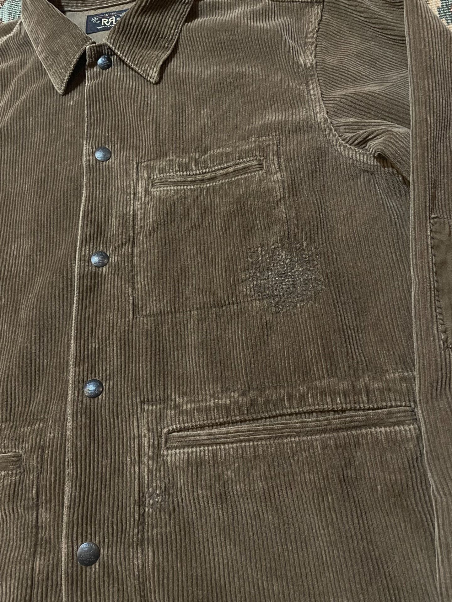 RRL Ralph Lauren RRL Washed Distressed Corduroy Work Jacket Size US M / EU 48-50 / 2 - 6 Thumbnail
