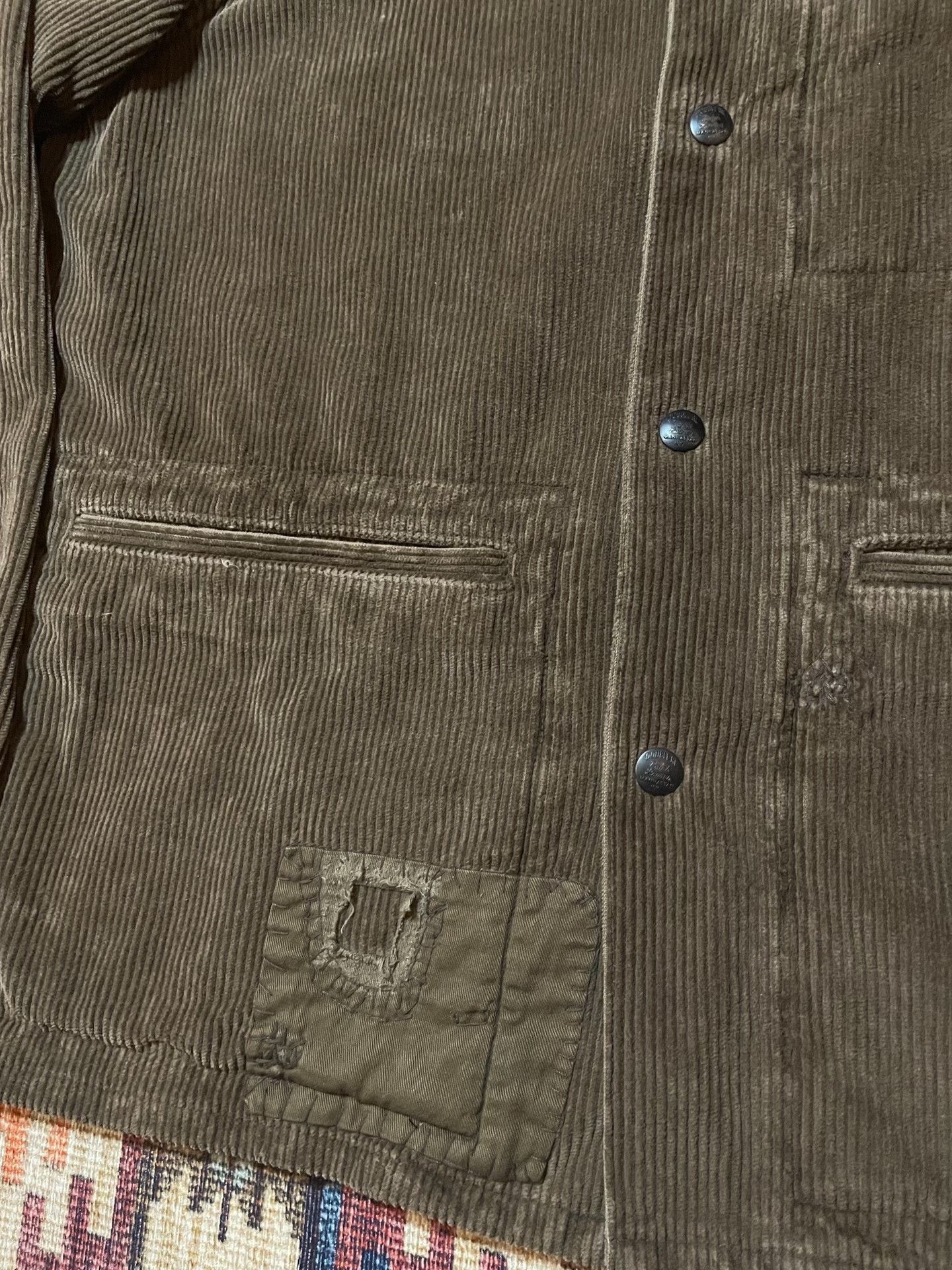 RRL Ralph Lauren RRL Washed Distressed Corduroy Work Jacket Size US M / EU 48-50 / 2 - 5 Thumbnail