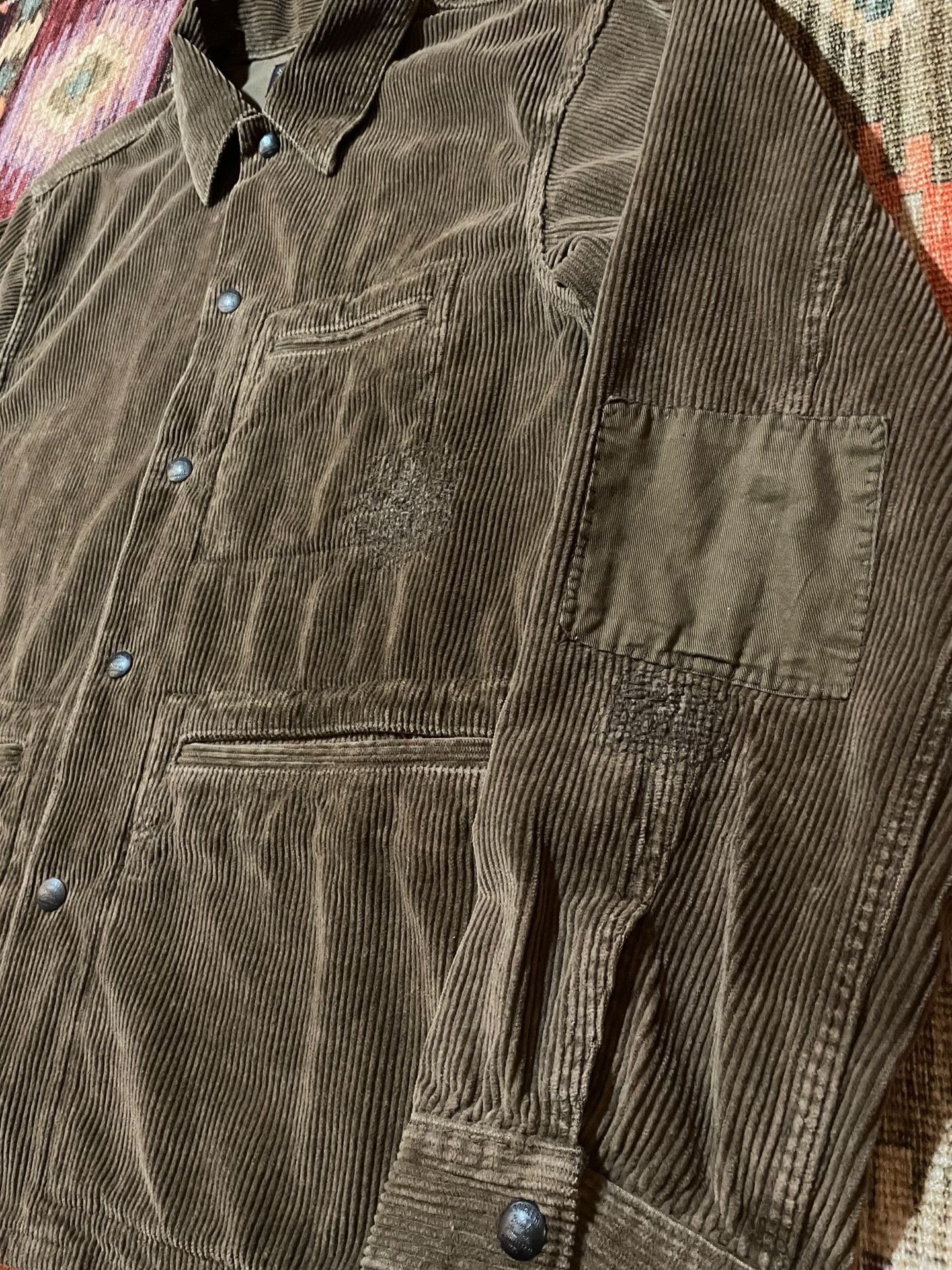 RRL Ralph Lauren RRL Washed Distressed Corduroy Work Jacket Size US M / EU 48-50 / 2 - 7 Thumbnail