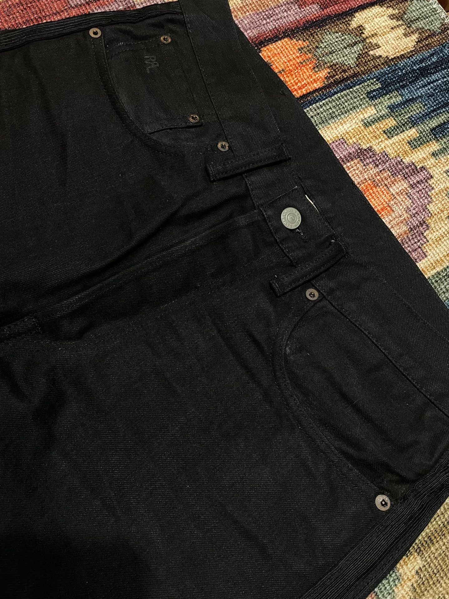 RRL Ralph Lauren RRL Black Pinstripe Jeans 32/30 Size US 34 / EU 50 - 5 Thumbnail