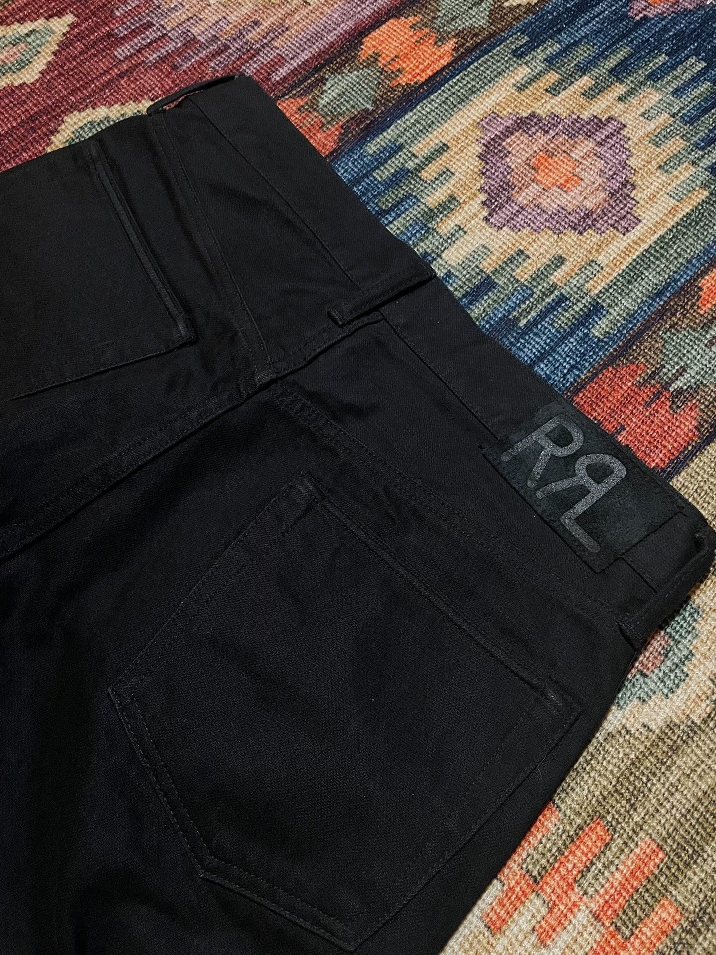 RRL Ralph Lauren RRL Black Pinstripe Jeans 32/30 Size US 34 / EU 50 - 6 Thumbnail