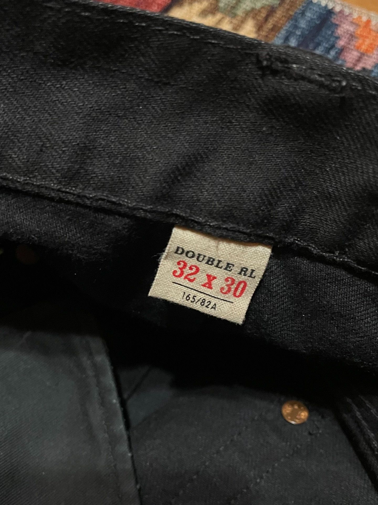 RRL Ralph Lauren RRL Black Pinstripe Jeans 32/30 Size US 34 / EU 50 - 3 Thumbnail