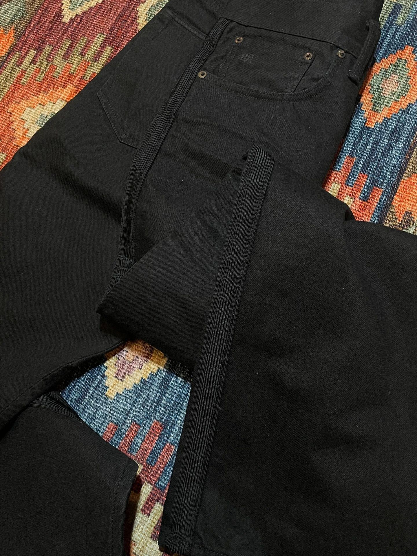 RRL Ralph Lauren RRL Black Pinstripe Jeans 32/30 Size US 34 / EU 50 - 7 Thumbnail