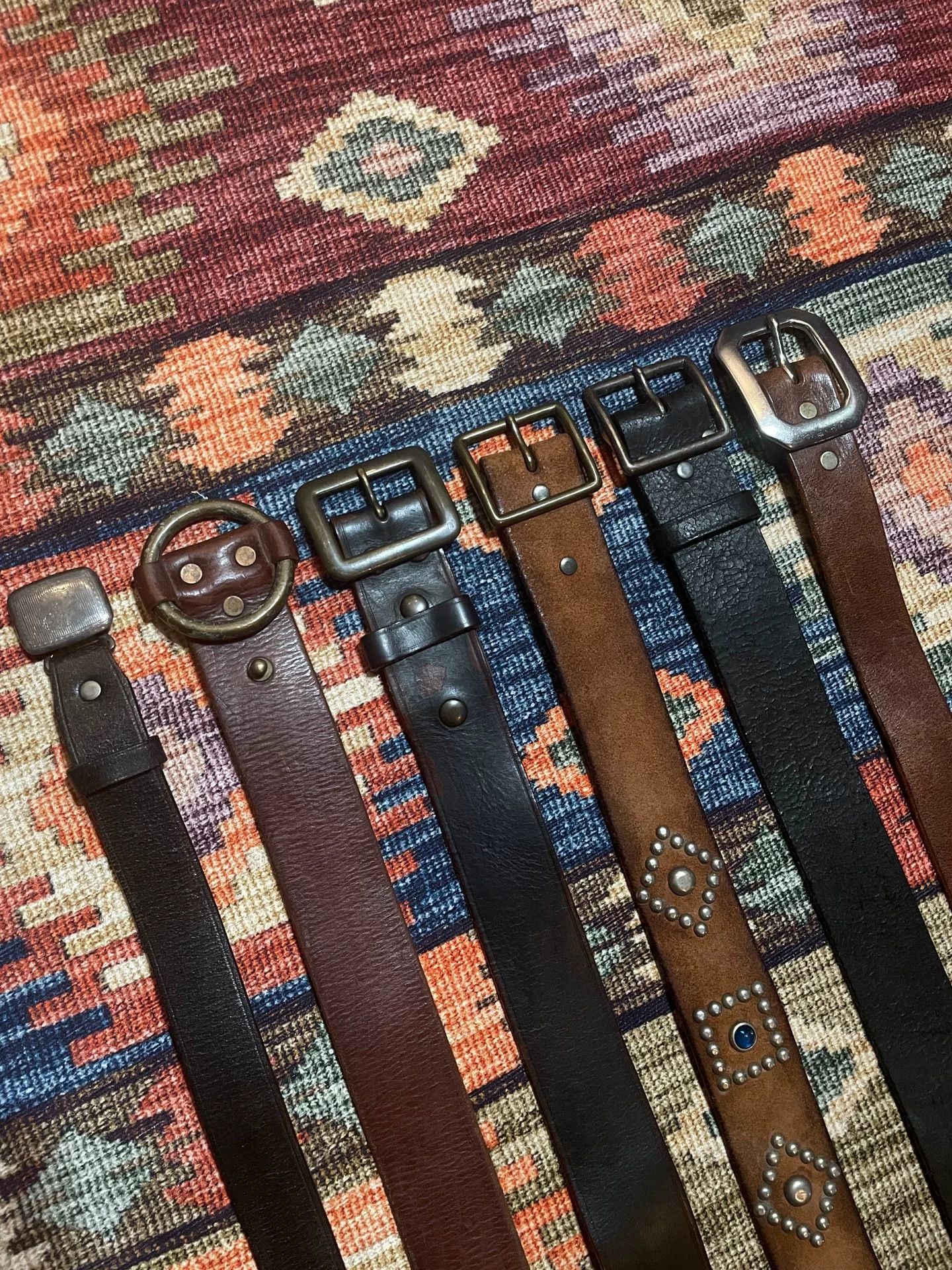 RRL Ralph Lauren RRL Discontinued Old Octagonal Buckle Belt Size ONE SIZE - 2 Thumbnail
