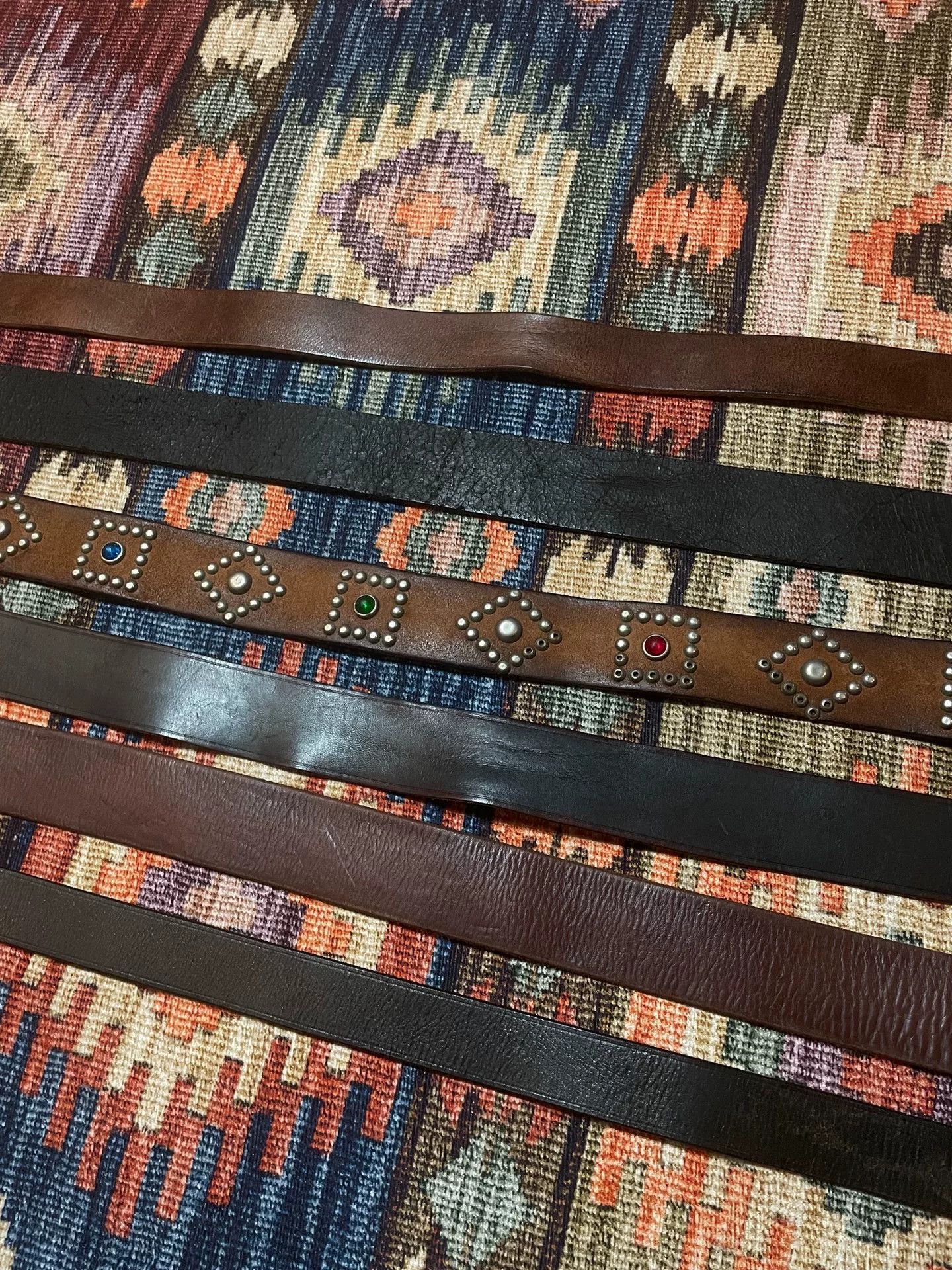 RRL Ralph Lauren RRL Discontinued Old Octagonal Buckle Belt Size ONE SIZE - 3 Thumbnail