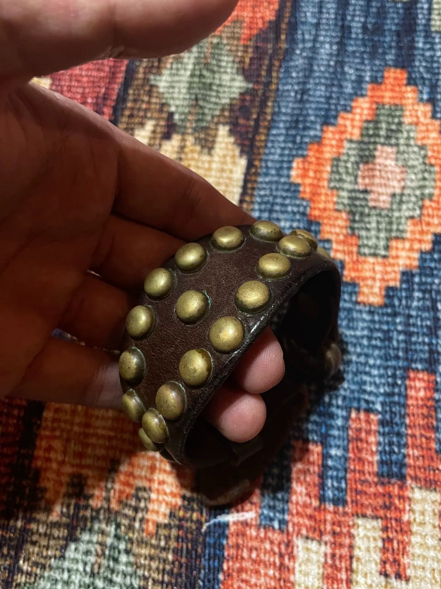 RRL Ralph Lauren RRL Studded Leather Bracelet Size ONE SIZE - 3 Thumbnail