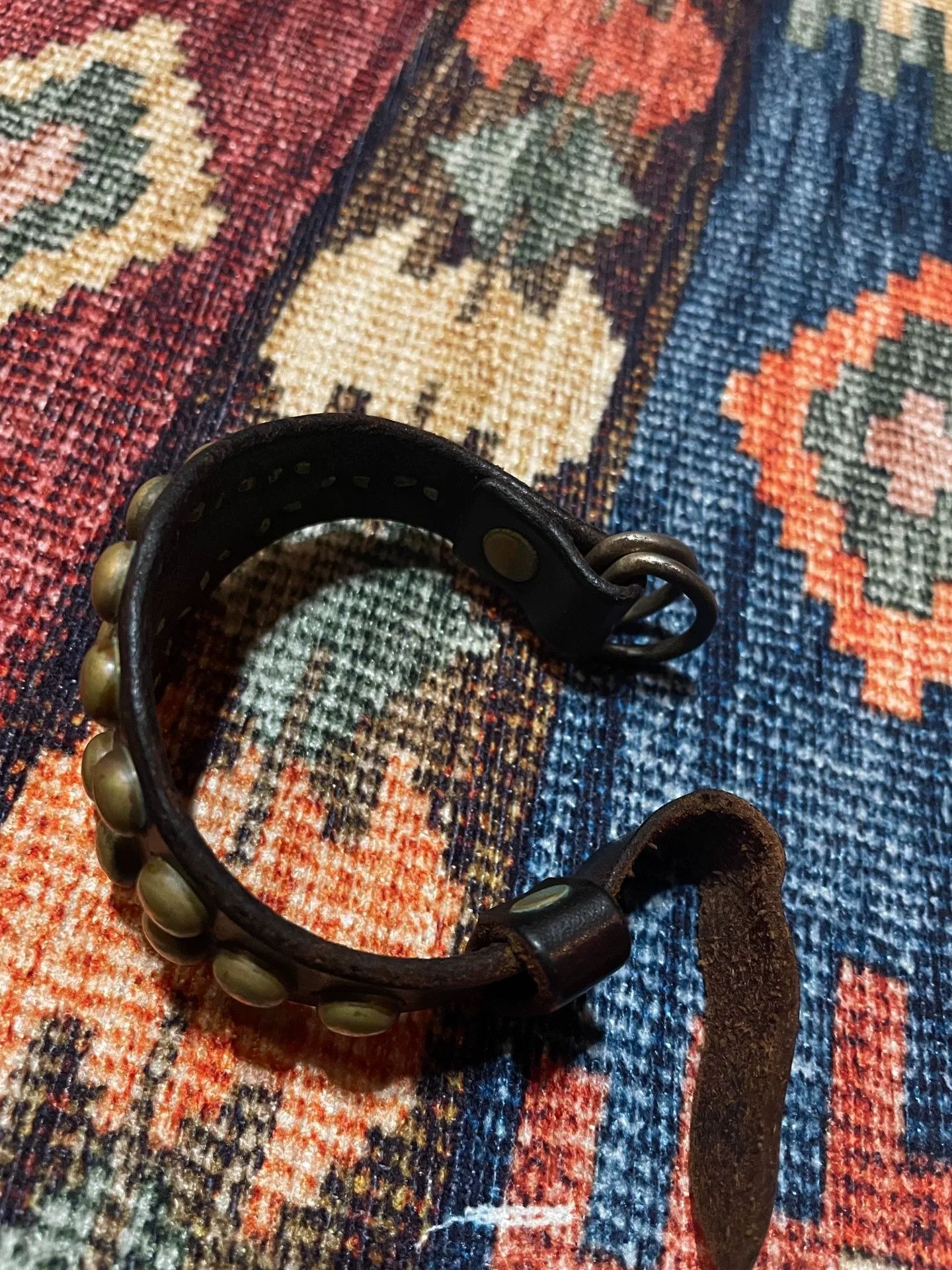 RRL Ralph Lauren RRL Studded Leather Bracelet Size ONE SIZE - 2 Thumbnail