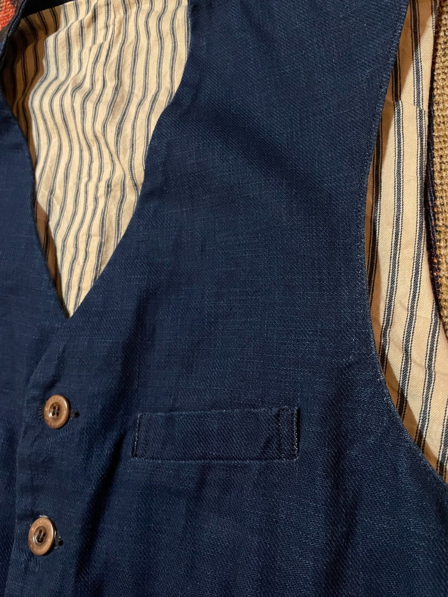 Mister Freedom Mister Freedom Indigo Dyed Work Vest Size US M / EU 48-50 / 2 - 4 Thumbnail