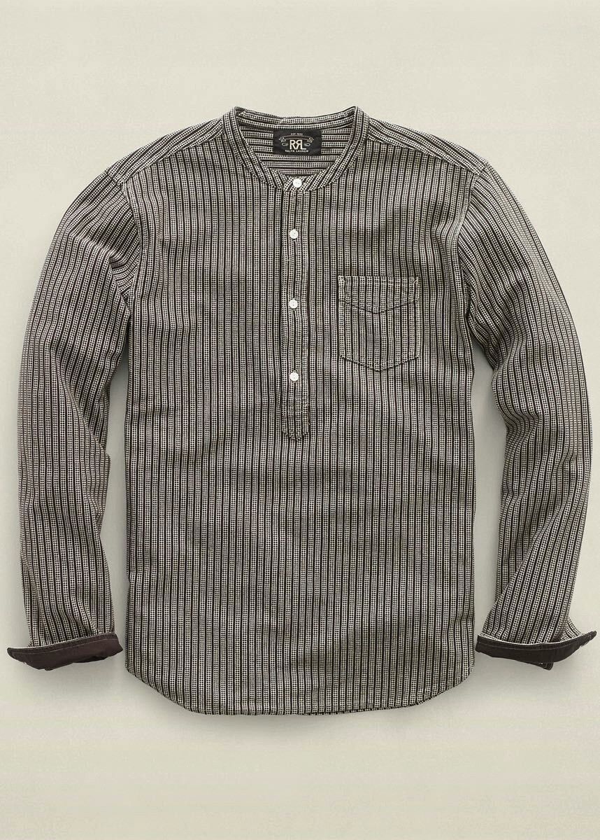 RRL Ralph Lauren RRL 2014 Rare Striped Henley Pullover S Size US S / EU 44-46 / 1 - 9 Thumbnail