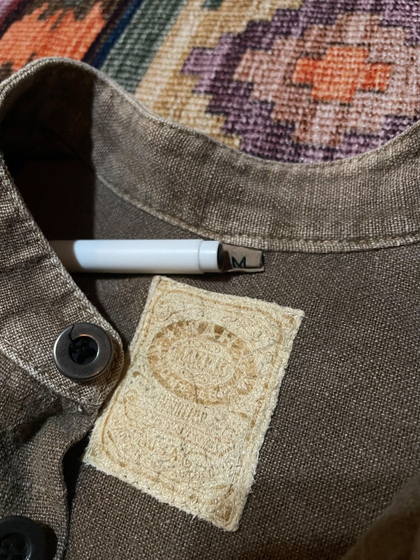 MAKR American MAKKR Cotton-Linen French Workwear Henley Size US M / EU 48-50 / 2 - 3 Thumbnail