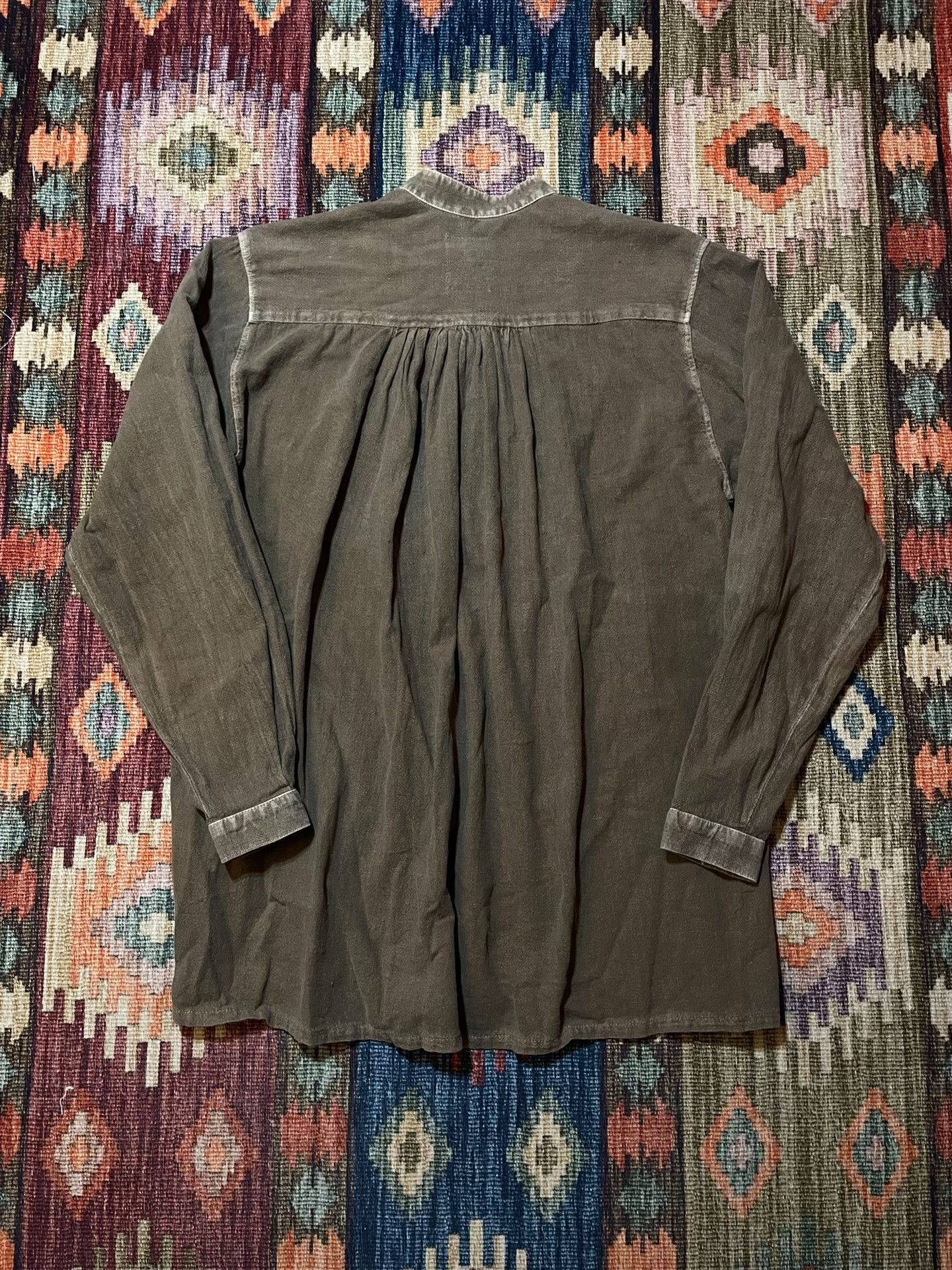 MAKR American MAKKR Cotton-Linen French Workwear Henley Size US M / EU 48-50 / 2 - 2 Thumbnail