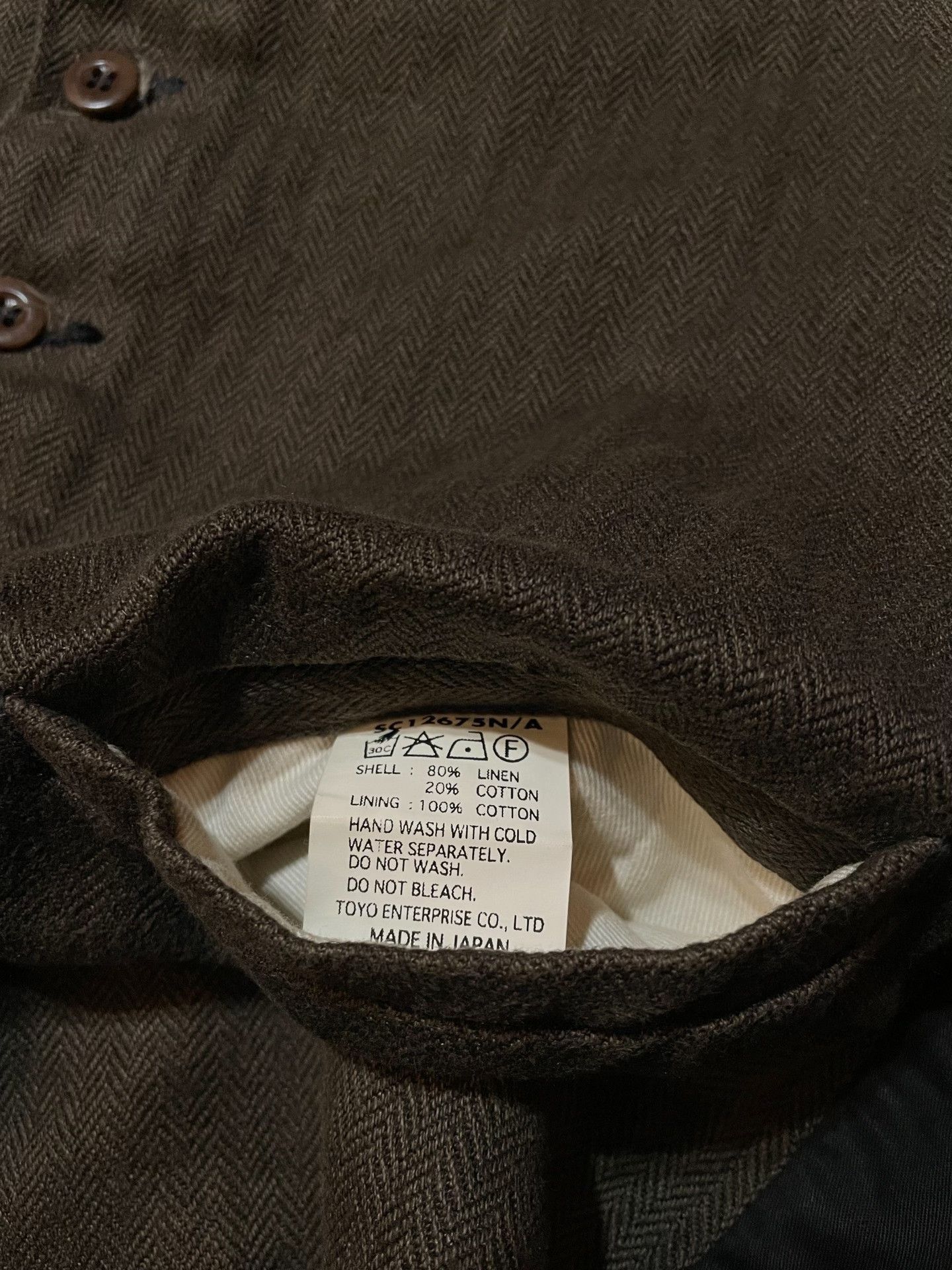 Mister Freedom Mister Freedom 2011 Herringbone Vest 38 Size US M / EU 48-50 / 2 - 5 Thumbnail