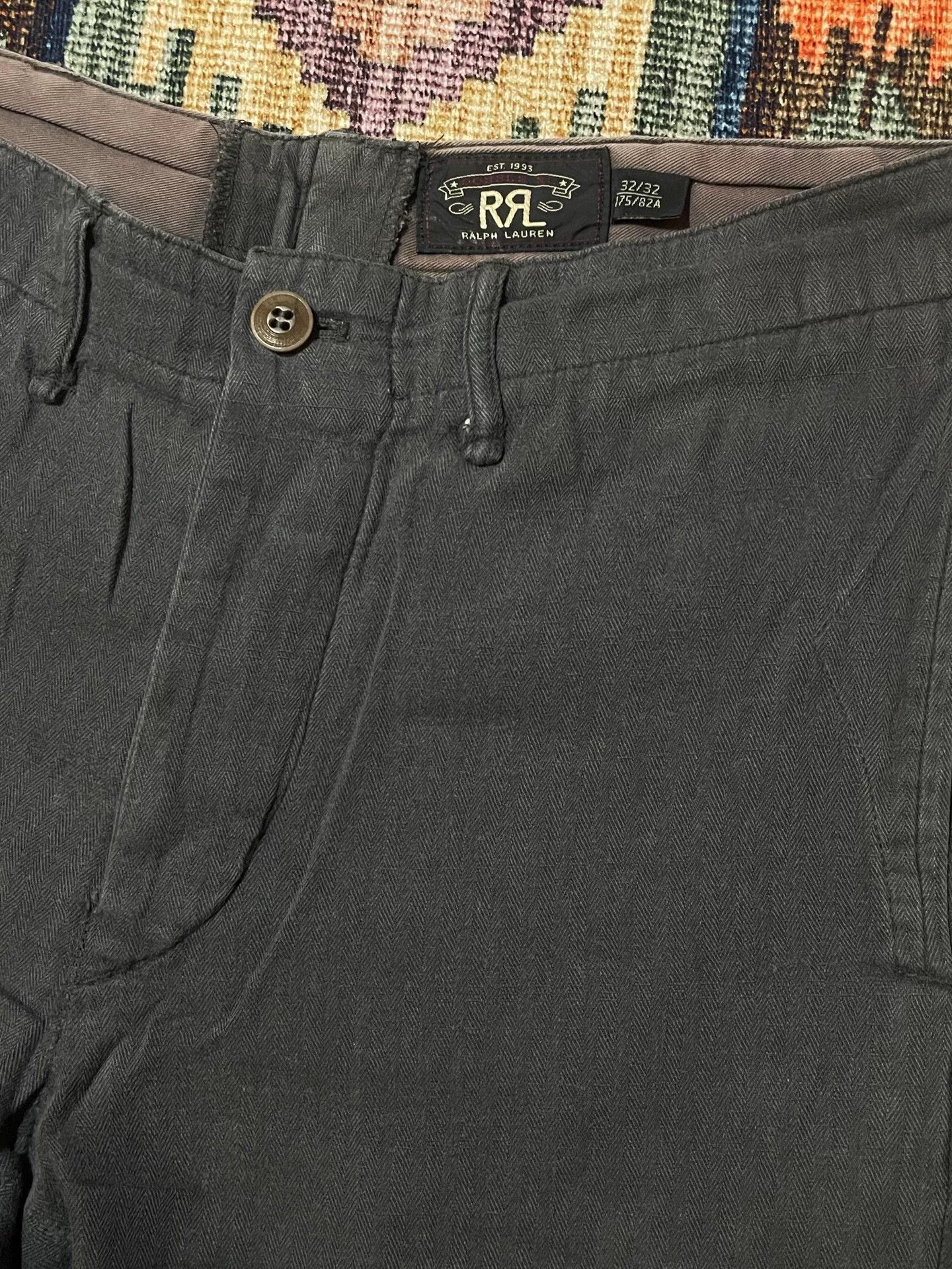 RRL Ralph Lauren RRL Herringbone Trousers Size 32.32 Size US 32 / EU 48 - 5 Thumbnail