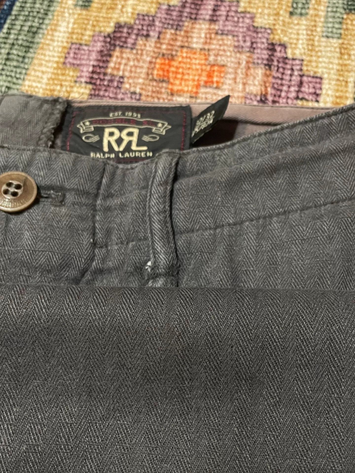 RRL Ralph Lauren RRL Herringbone Trousers Size 32.32 Size US 32 / EU 48 - 4 Thumbnail