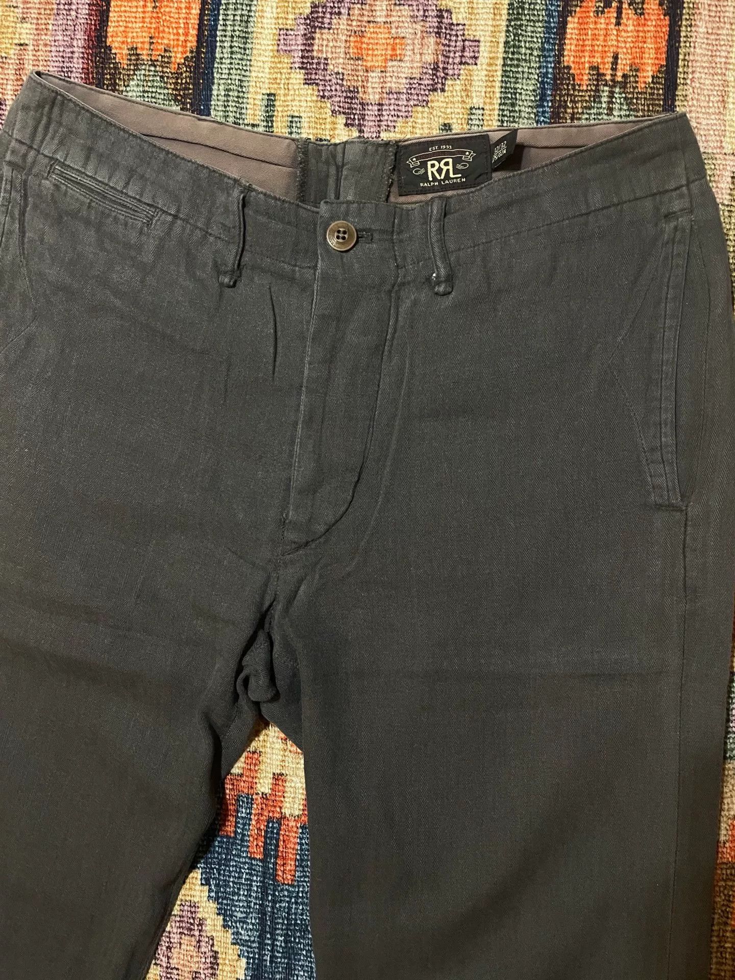 RRL Ralph Lauren RRL Herringbone Trousers Size 32.32 Size US 32 / EU 48 - 3 Thumbnail