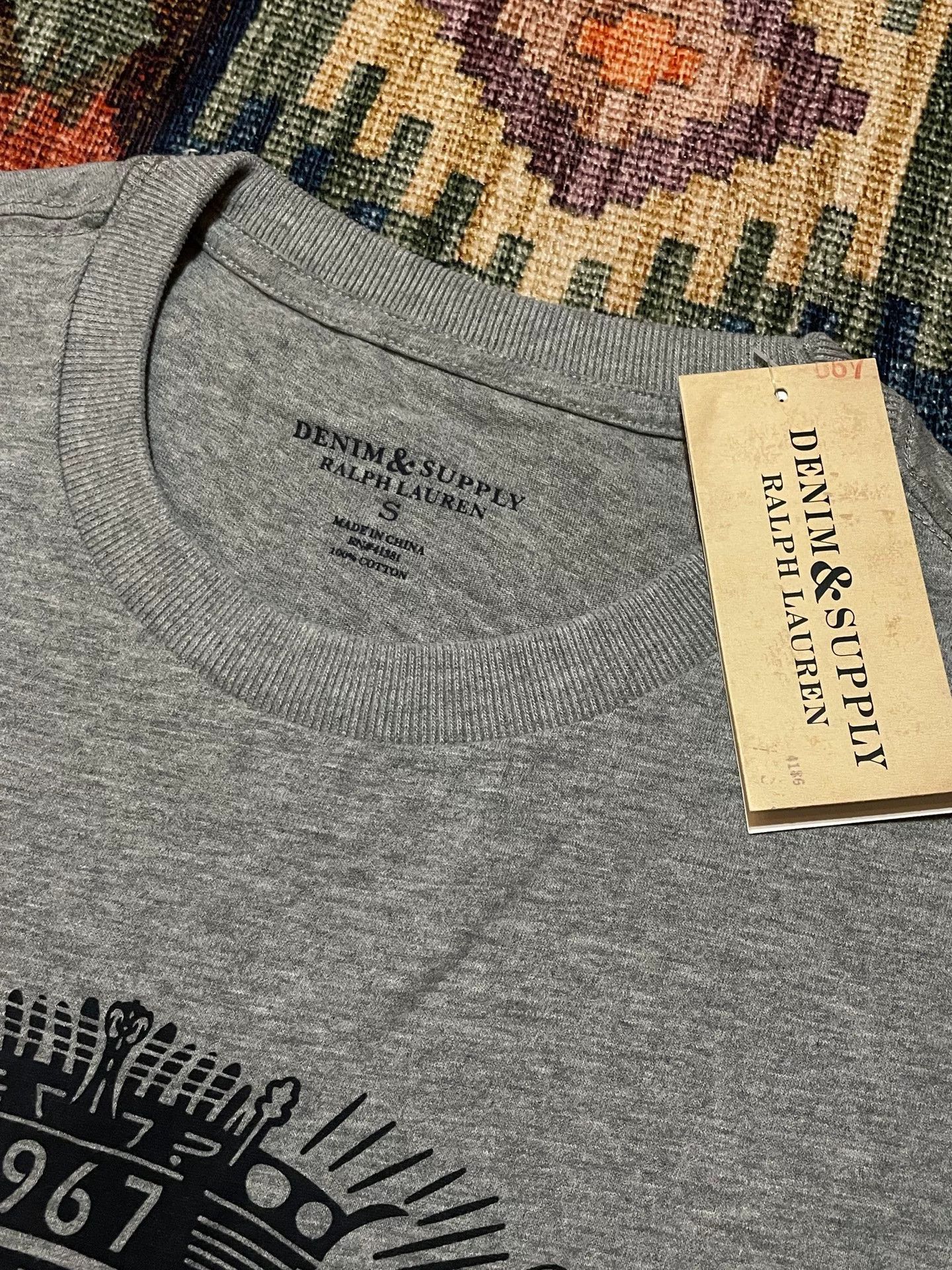 RRL Ralph Lauren RRL Denim Supply Ds Print T-Shirt Size US S / EU 44-46 / 1 - 3 Thumbnail