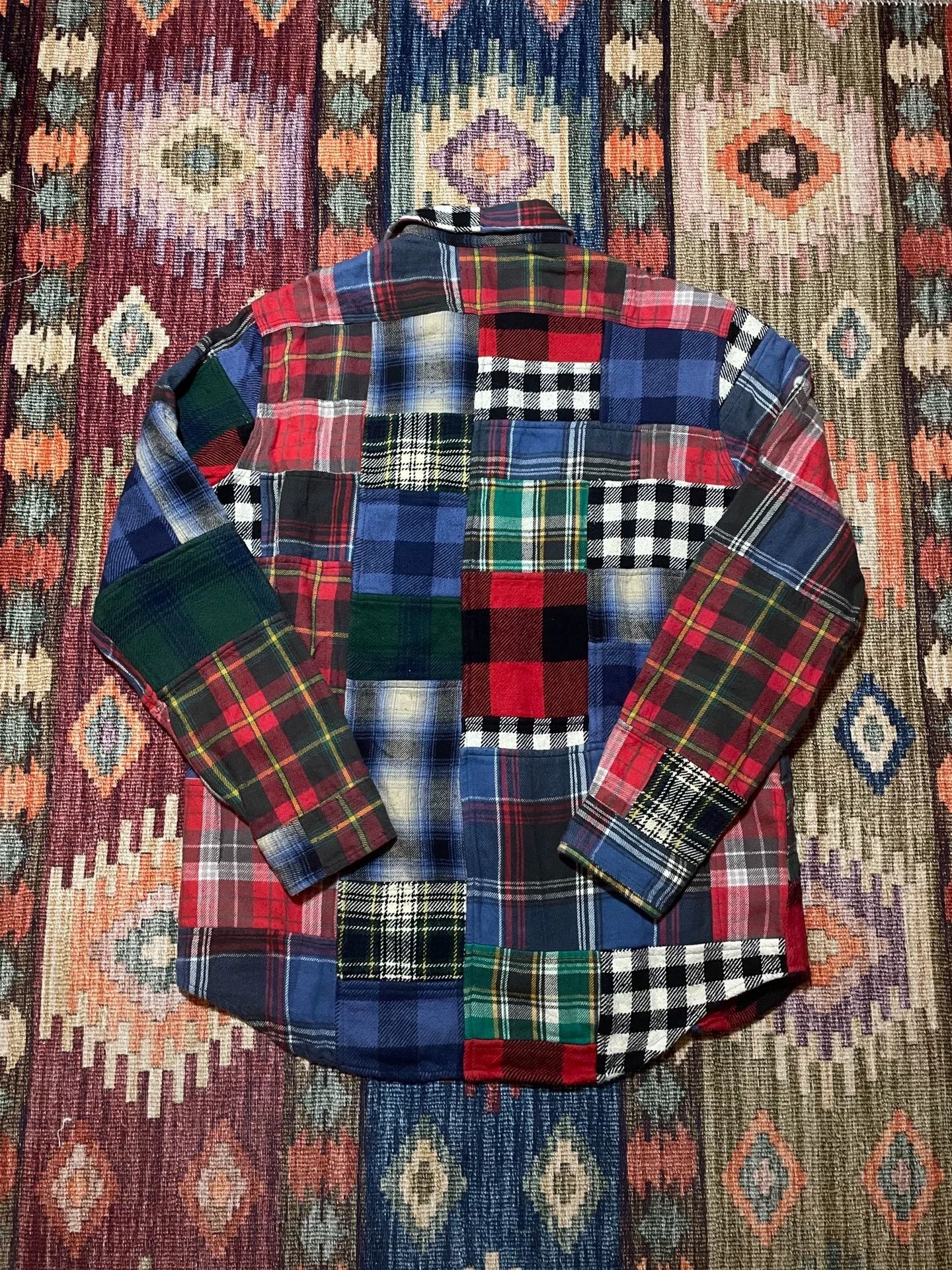 Ralph Lauren Ralph Lauren Vintage Patchwork Shirt M Size US M / EU 48-50 / 2 - 2 Thumbnail