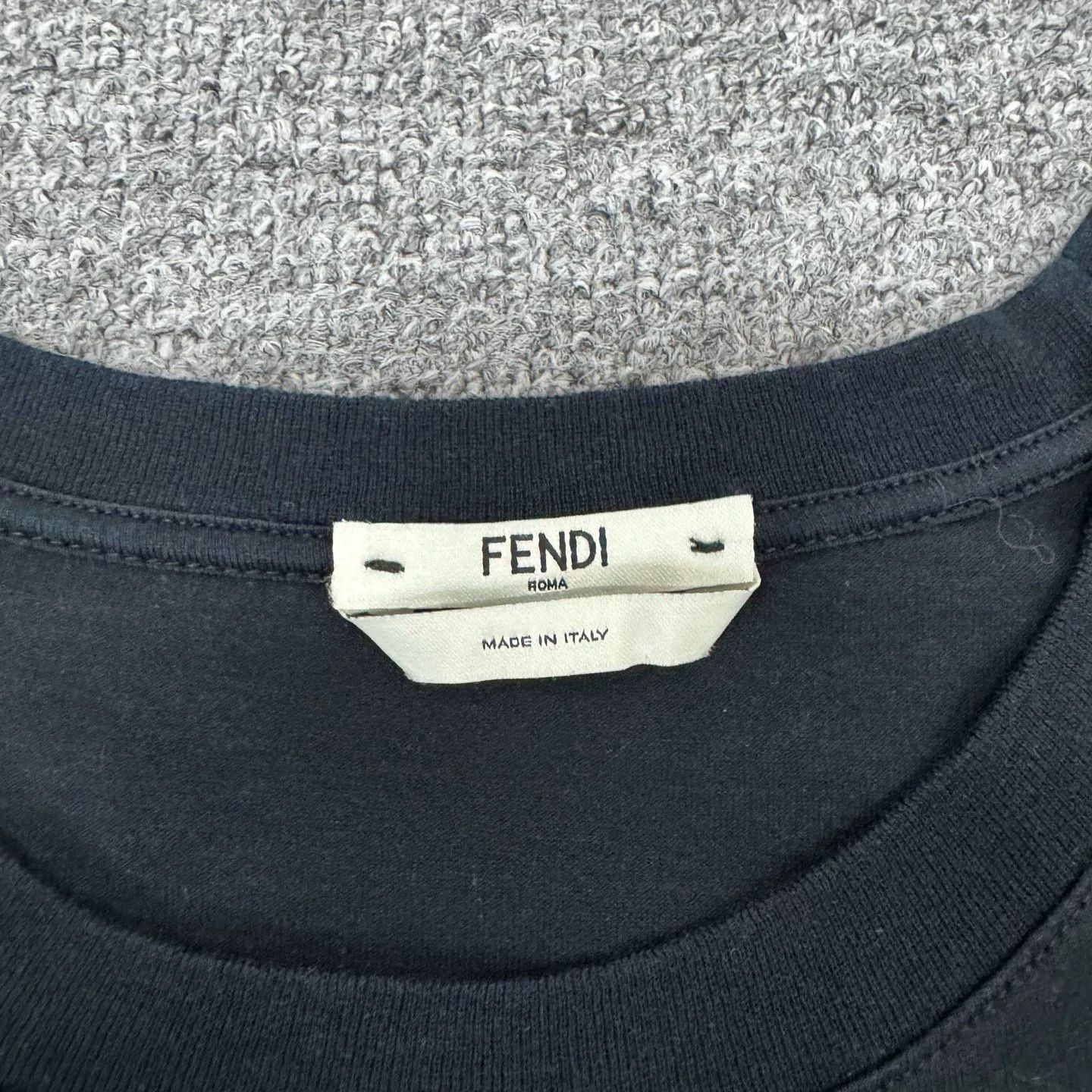 Fendi Fendi Double F Round Logo Short Sleeve T-Shirt Size US XS / EU 42 / 0 - 5 Thumbnail
