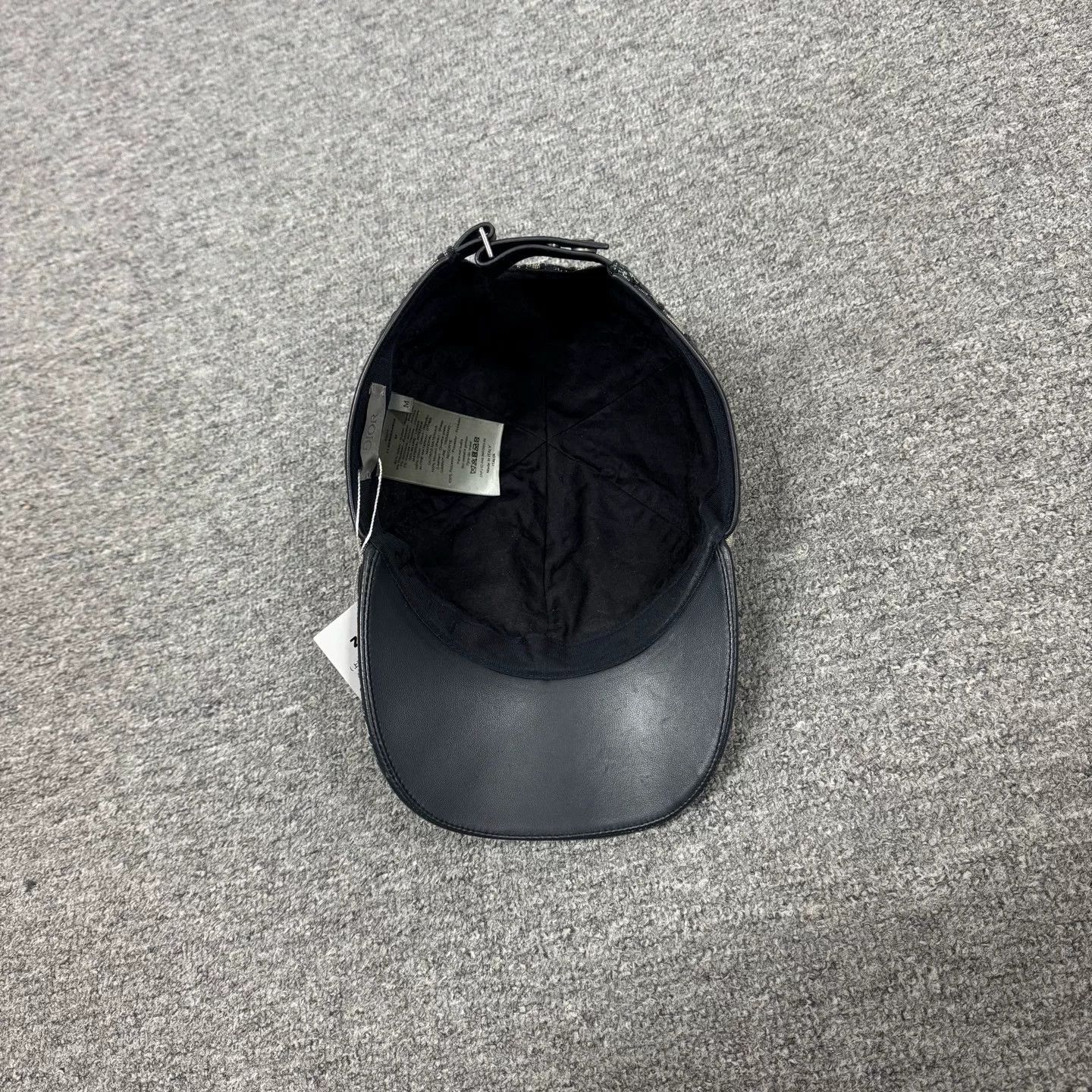 Dior Dior Monogram Leather Baseball Cap Size ONE SIZE - 3 Thumbnail