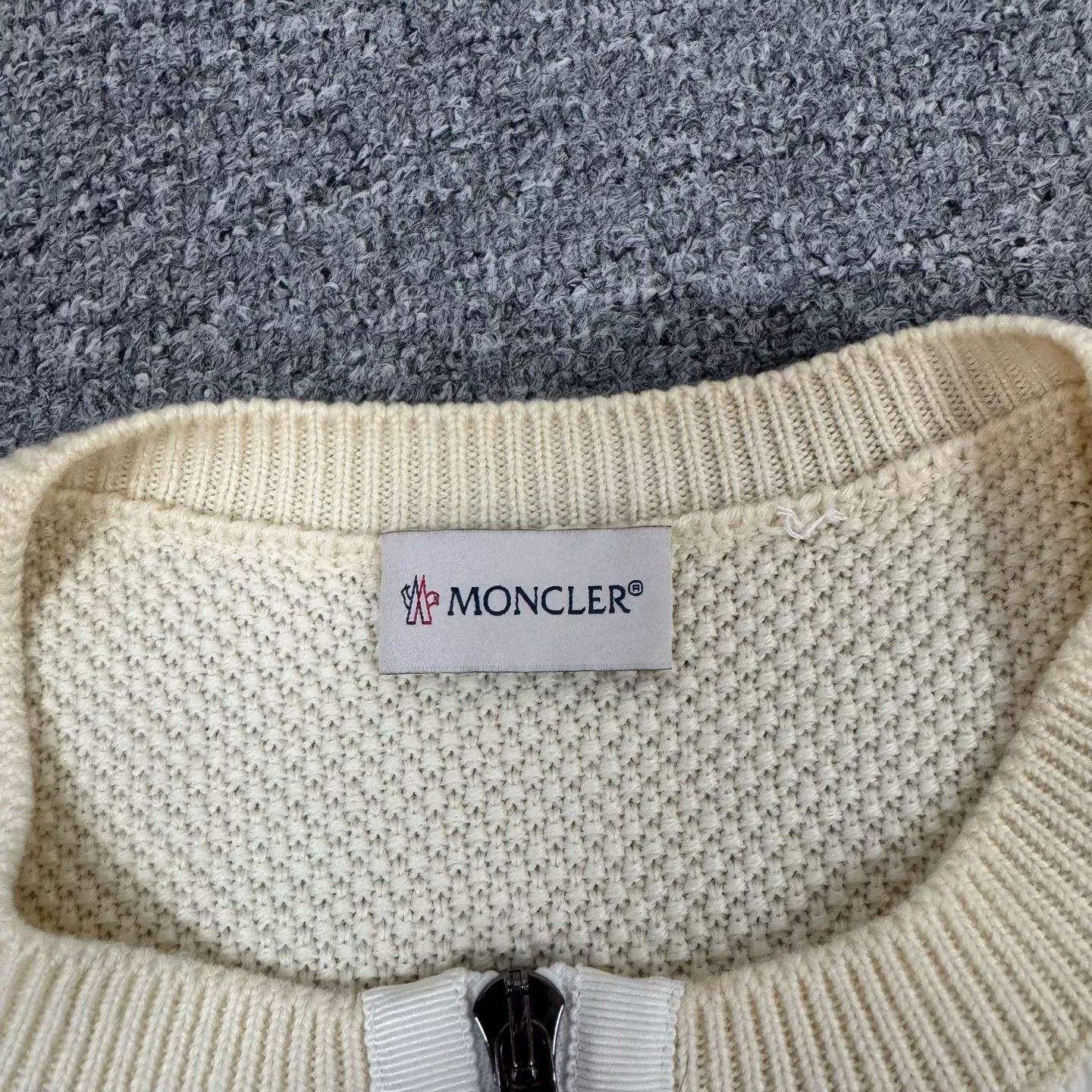 Moncler Moncler Beige Zipper Down Jacket Size US M / EU 48-50 / 2 - 6 Thumbnail