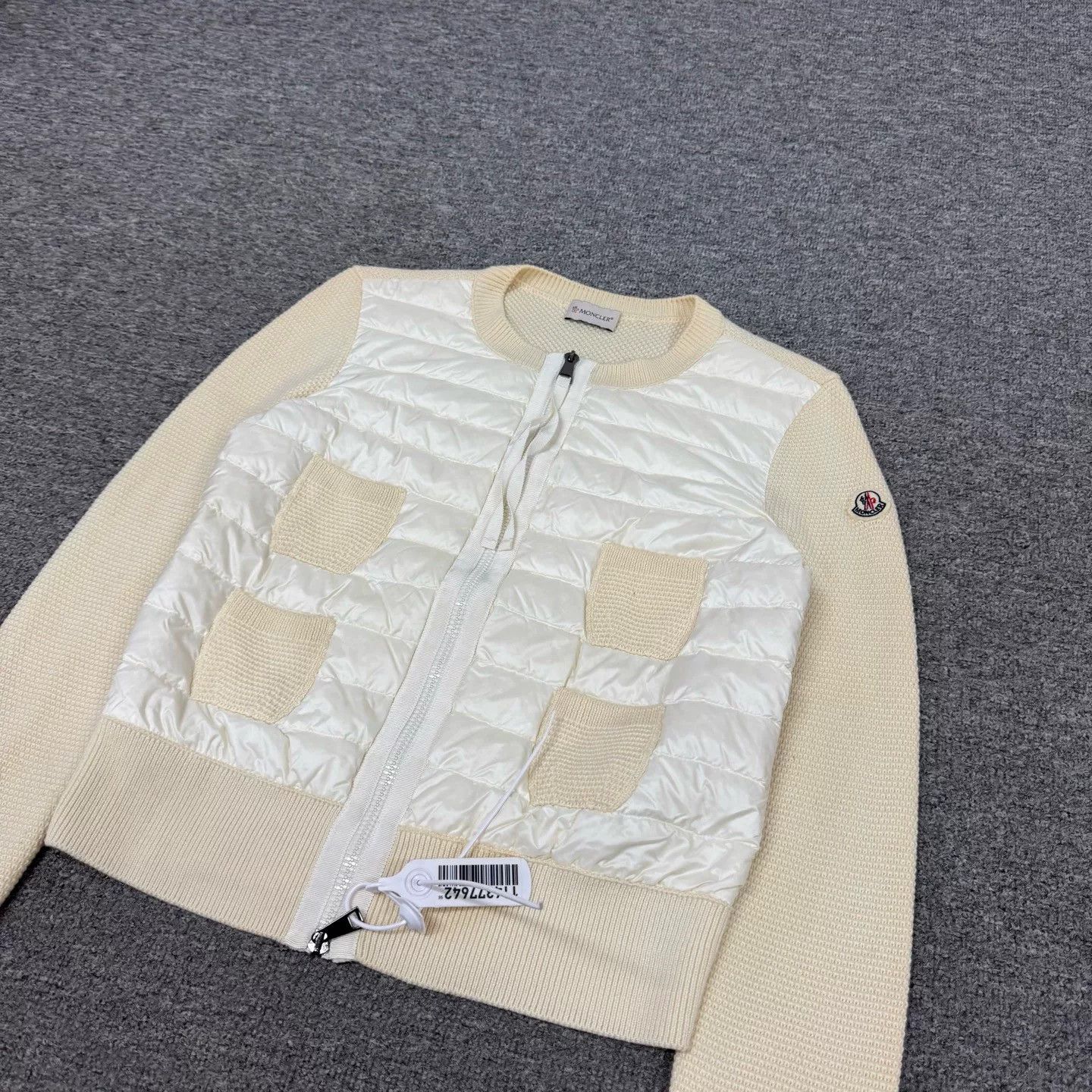 Moncler Moncler Beige Zipper Down Jacket Size US M / EU 48-50 / 2 - 4 Thumbnail