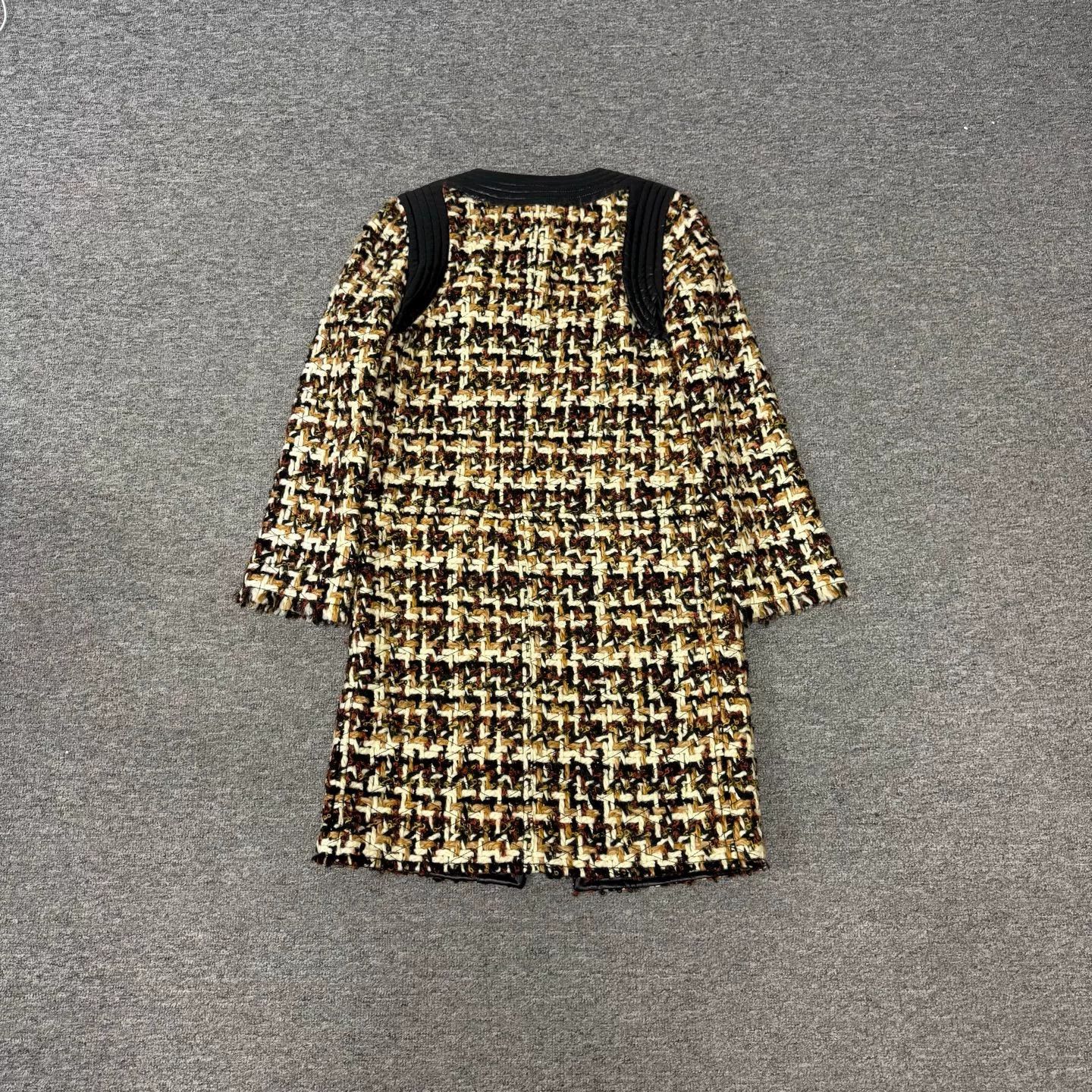 Louis Vuitton Louis Vuitton Tweed Patchwork Wool Coat Size XXS / US 00 / IT 34 - 2 Thumbnail