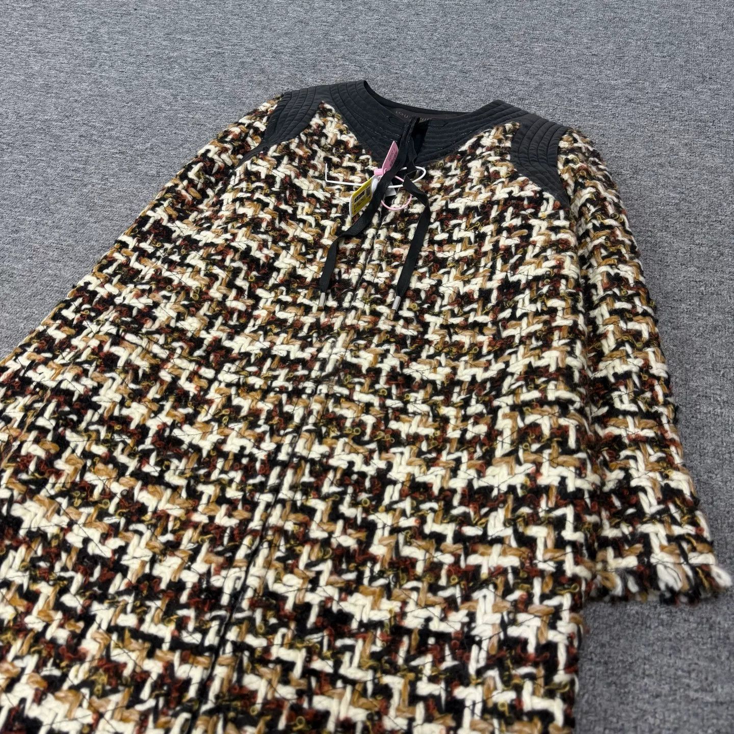 Louis Vuitton Louis Vuitton Tweed Patchwork Wool Coat Size XXS / US 00 / IT 34 - 5 Thumbnail