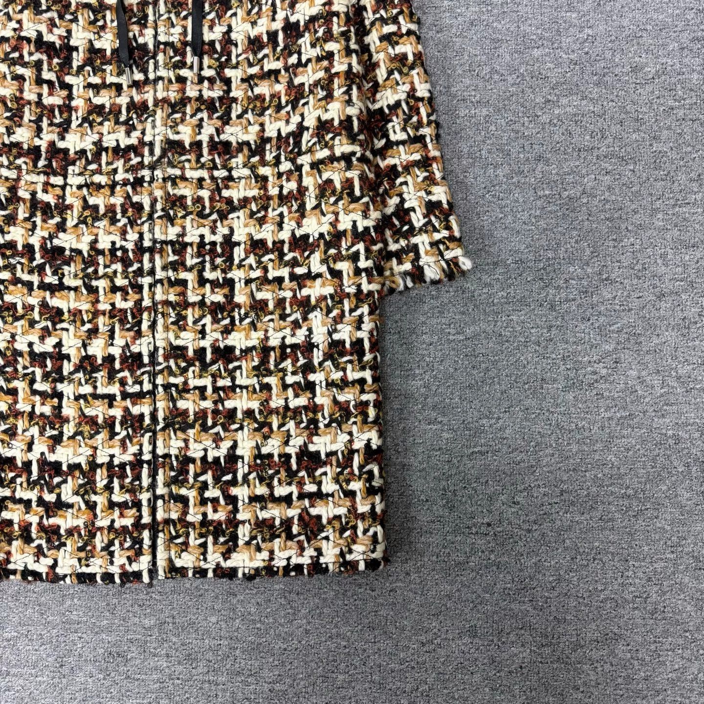 Louis Vuitton Louis Vuitton Tweed Patchwork Wool Coat Size XXS / US 00 / IT 34 - 3 Thumbnail