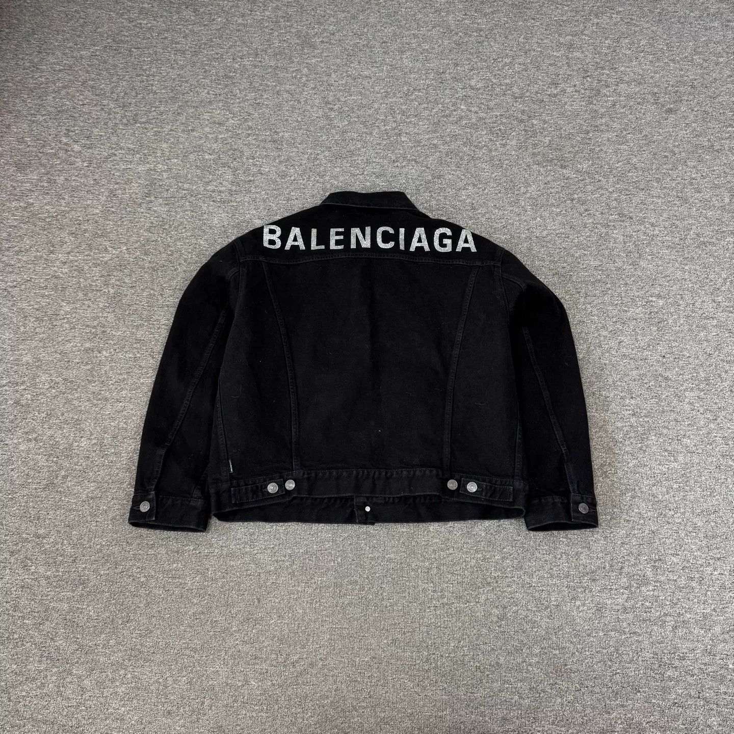 Balenciaga Balenciaga Distressed Denim Jacket Back Logo Size XXS / US 00 / IT 34 - 2 Thumbnail