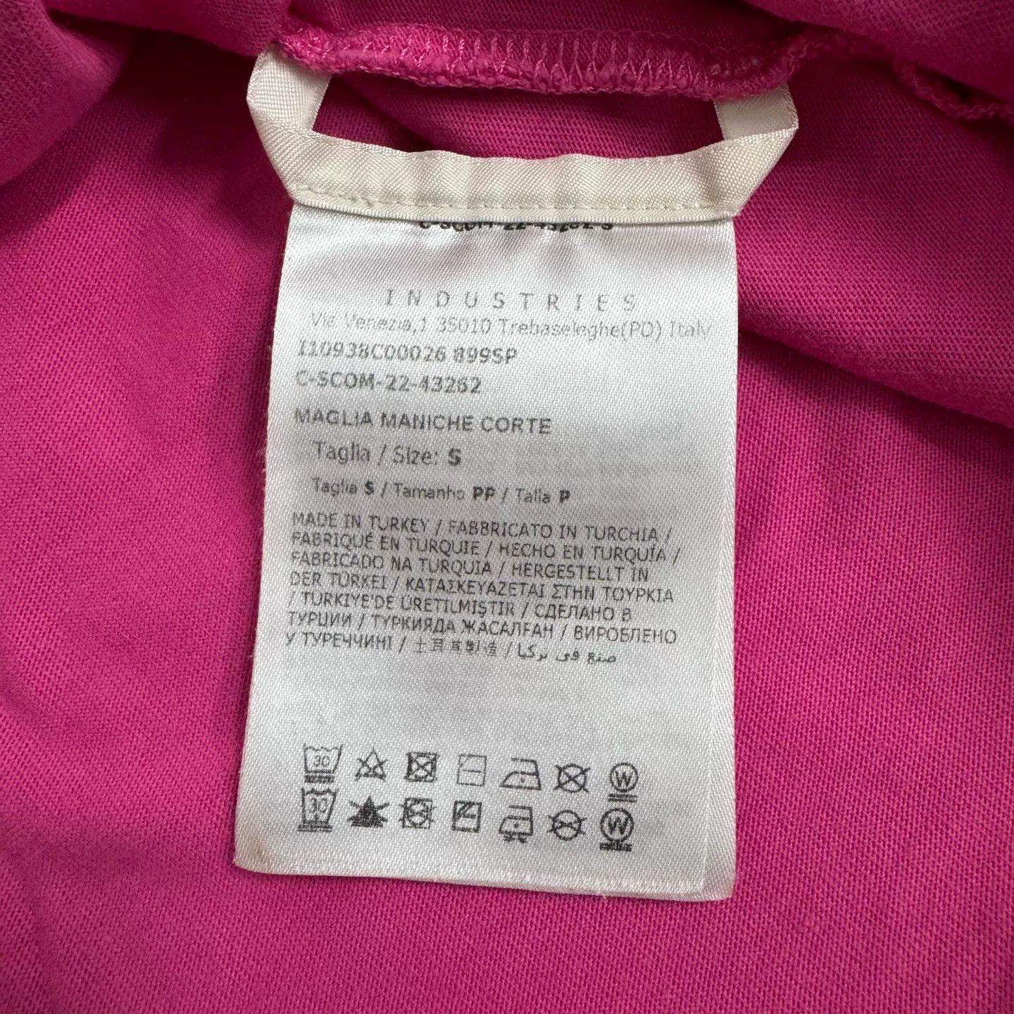 Moncler Moncler 23SS Rainbow Gradient Logo Pink T-shirt Size S / US 4 / IT 40 - 6 Thumbnail