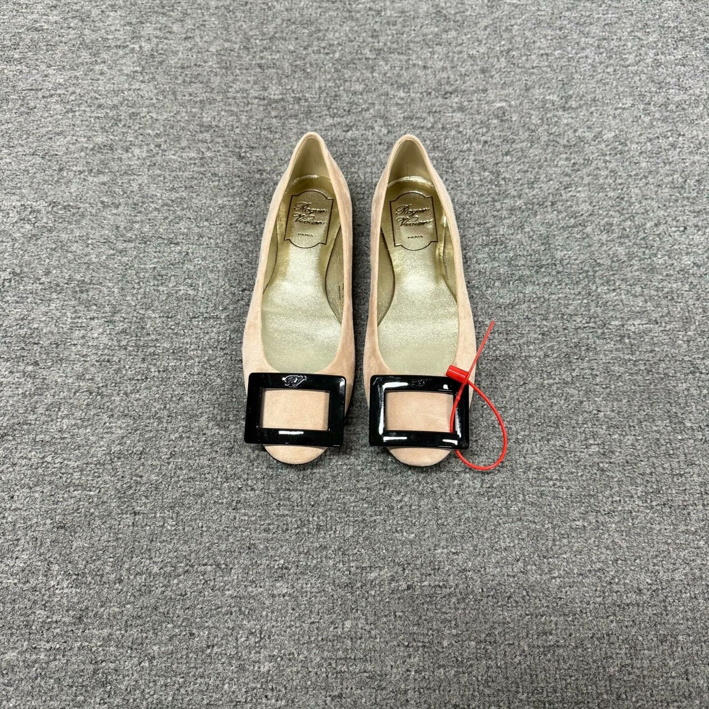 Roger Vivier Roger Vivier RV Square Buckle Flats Size US 5 / IT 35 - 2 Thumbnail