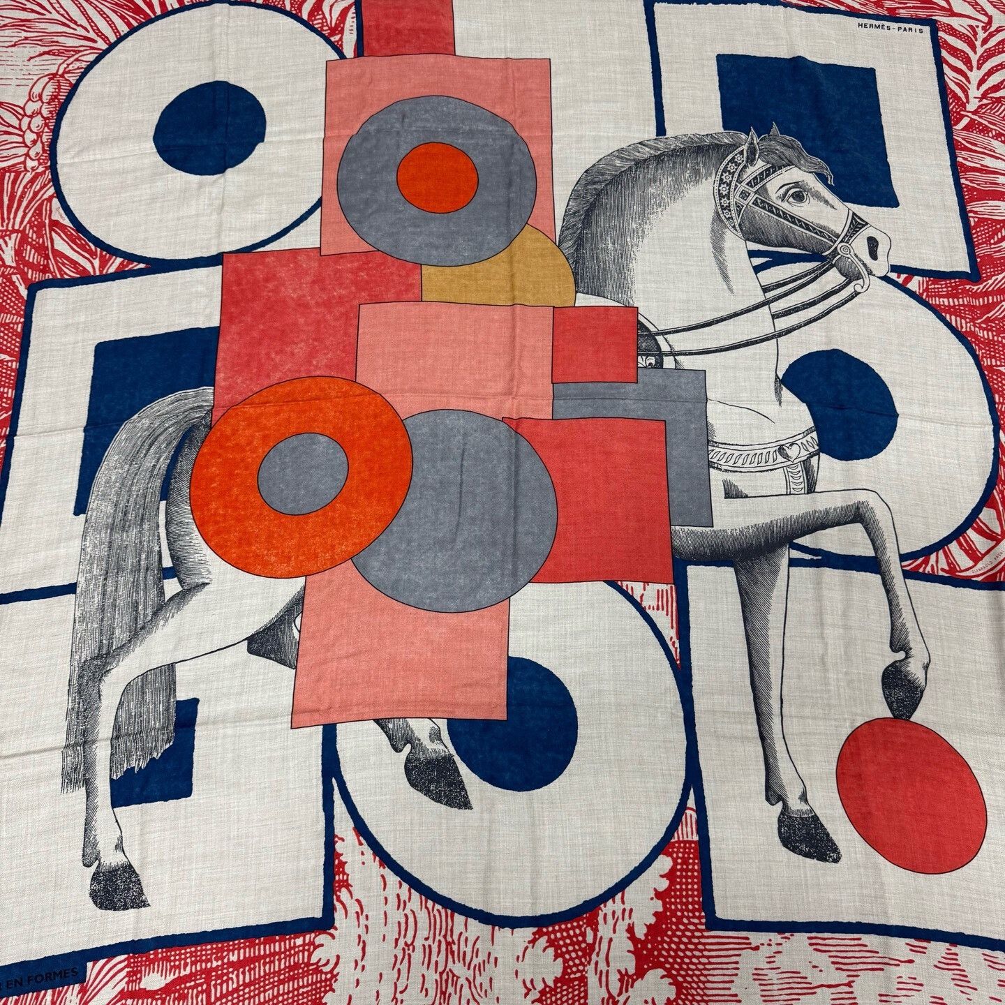 Hermes Hermes New Elegant Knight Cashmere Scarf Size ONE SIZE - 2 Thumbnail