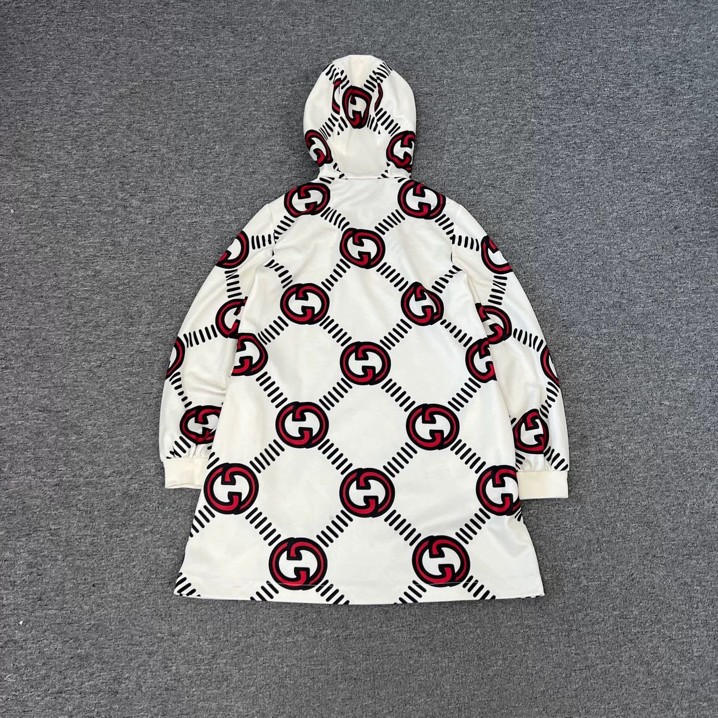 Gucci Gucci GG Print Half-Zip Hooded Dress Size M / US 6-8 / IT 42-44 - 2 Thumbnail