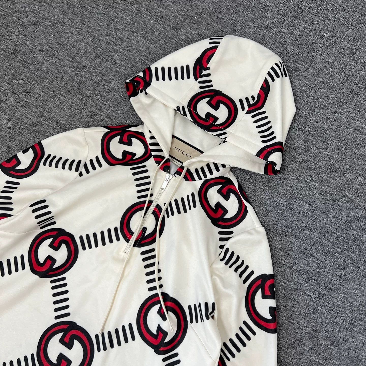 Gucci Gucci GG Print Half-Zip Hooded Dress Size M / US 6-8 / IT 42-44 - 3 Thumbnail