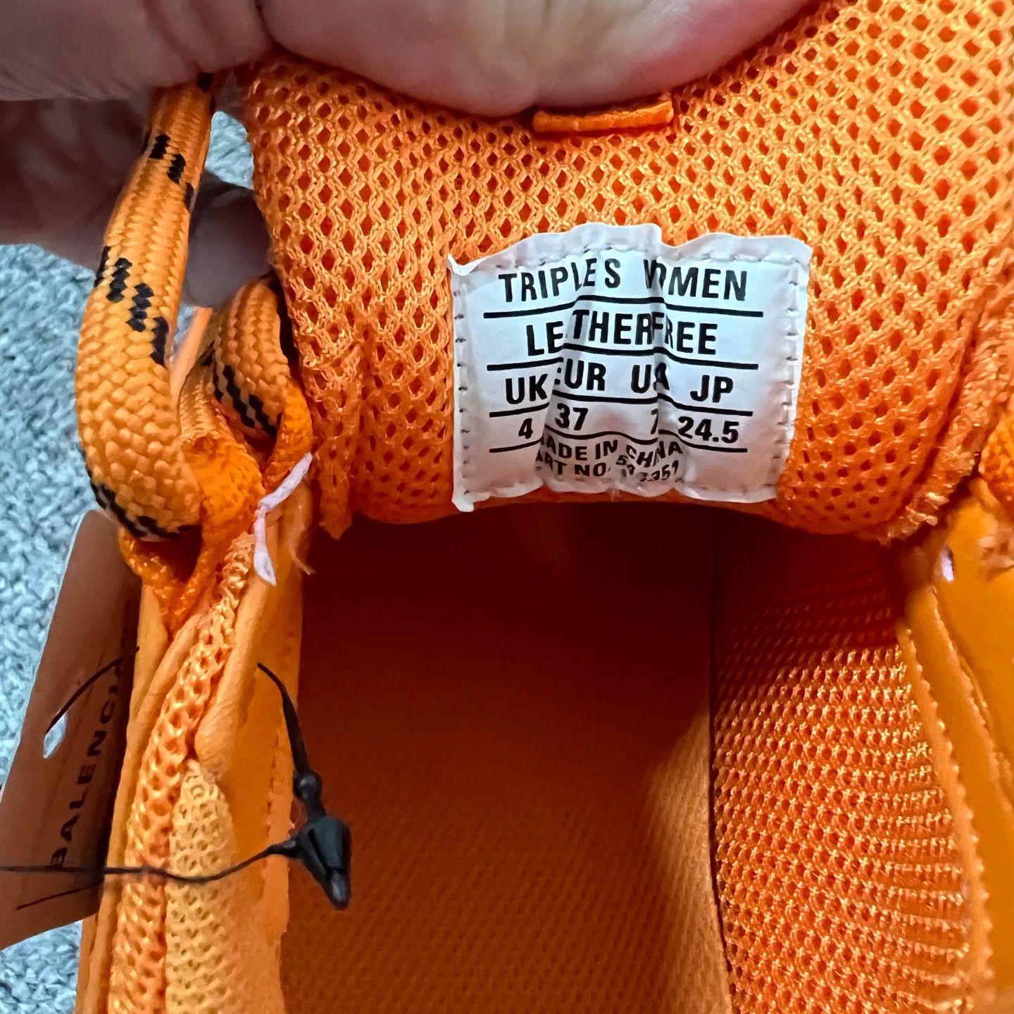 Balenciaga Balenciaga Orange Triple S Sneakers Size 37 Size US 6 / IT 36 - 6 Thumbnail