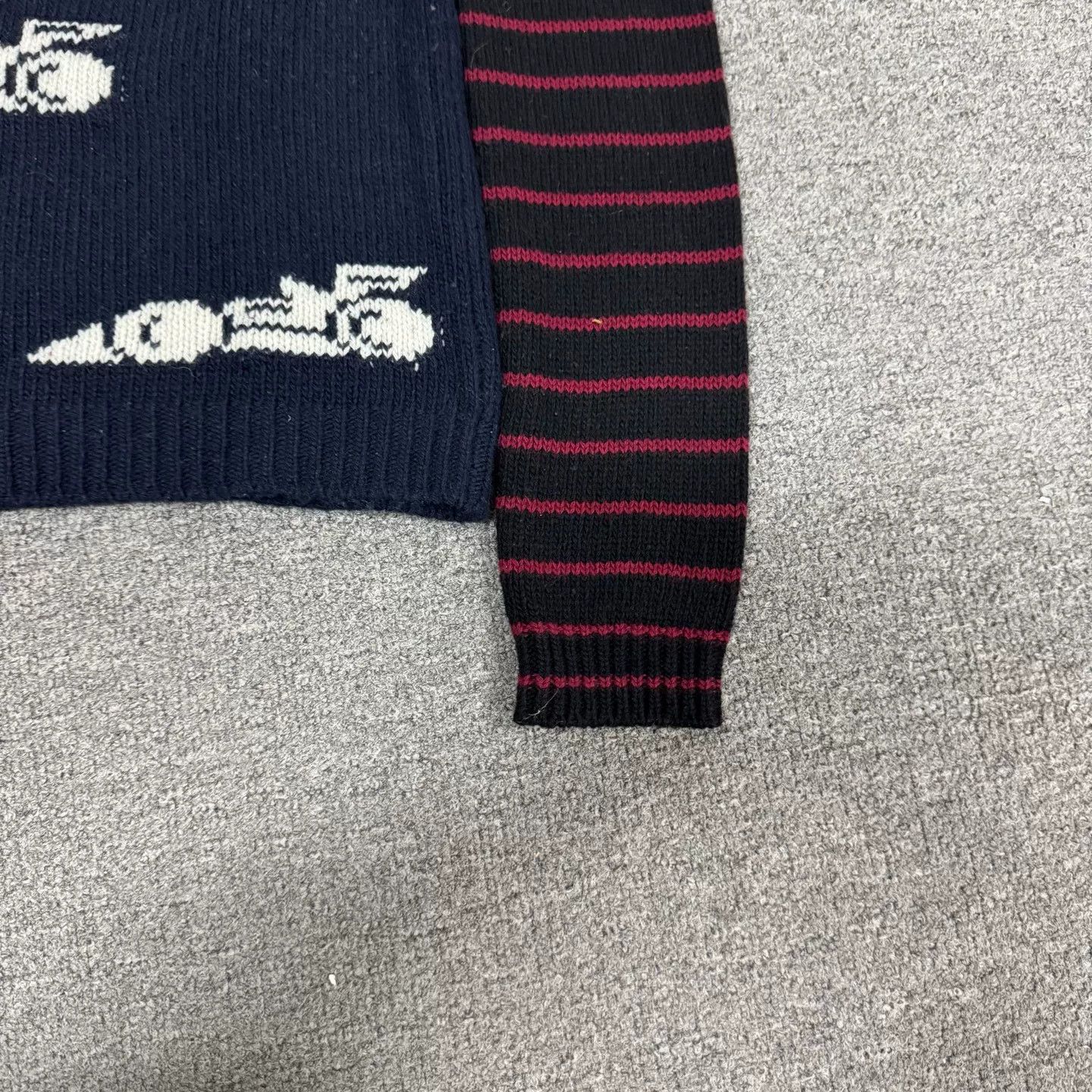 Prada Prada Racing Jacquard Striped Knit Sweater Size S / US 4 / IT 40 - 3 Thumbnail