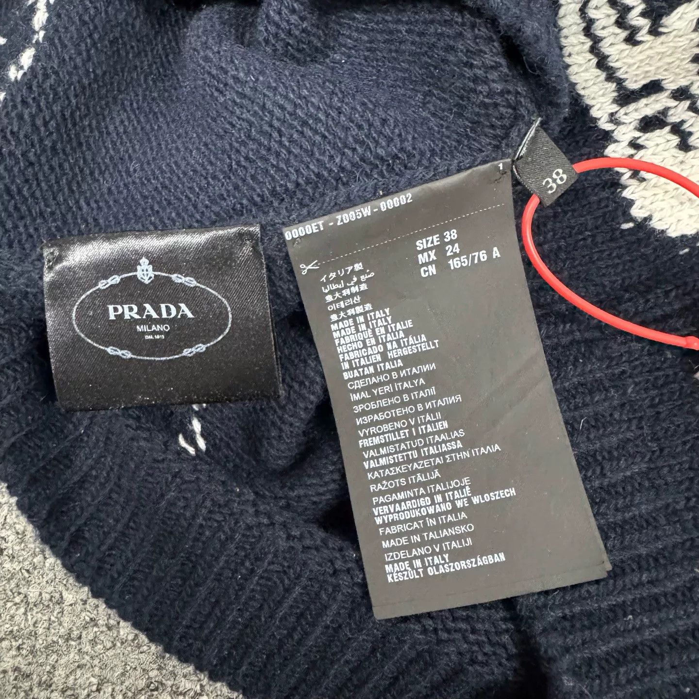 Prada Prada Racing Jacquard Striped Knit Sweater Size S / US 4 / IT 40 - 6 Thumbnail