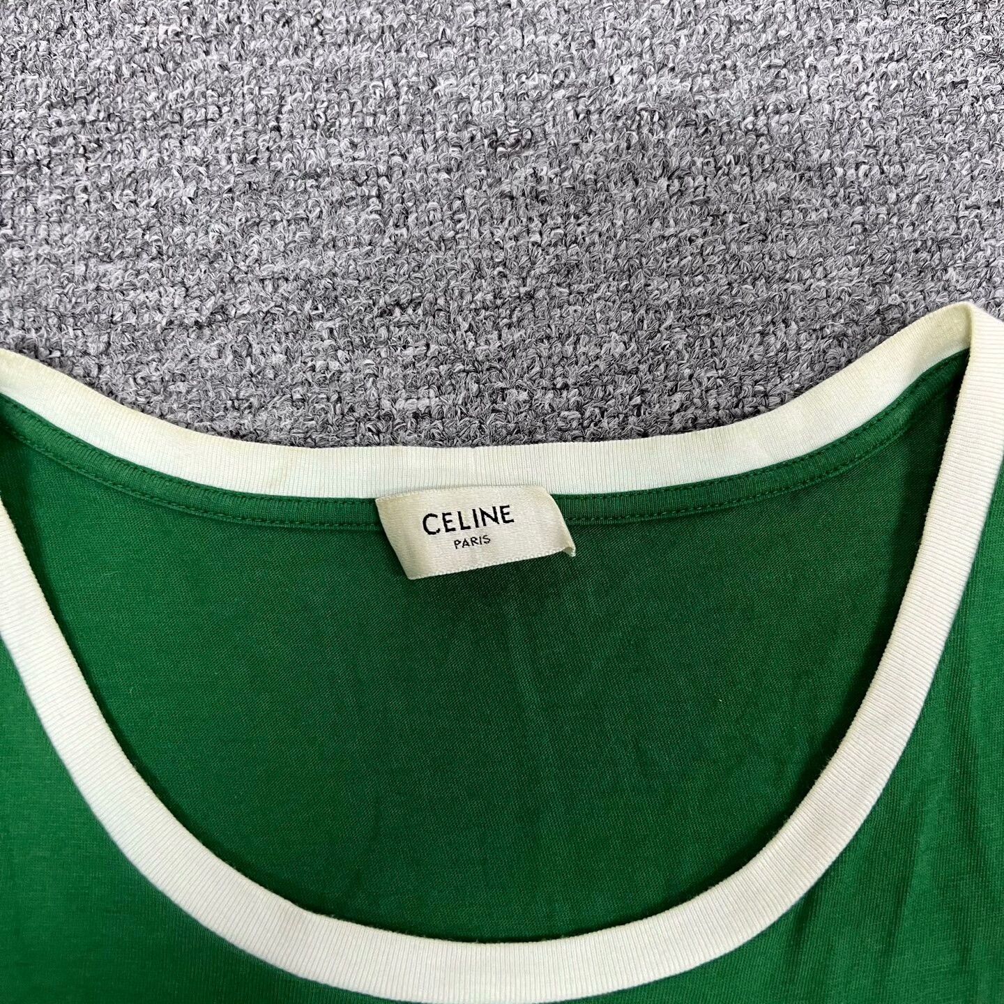 Celine Celine Slogan Logo Short Sleeve T-shirt Size US XL / EU 56 / 4 - 5 Thumbnail
